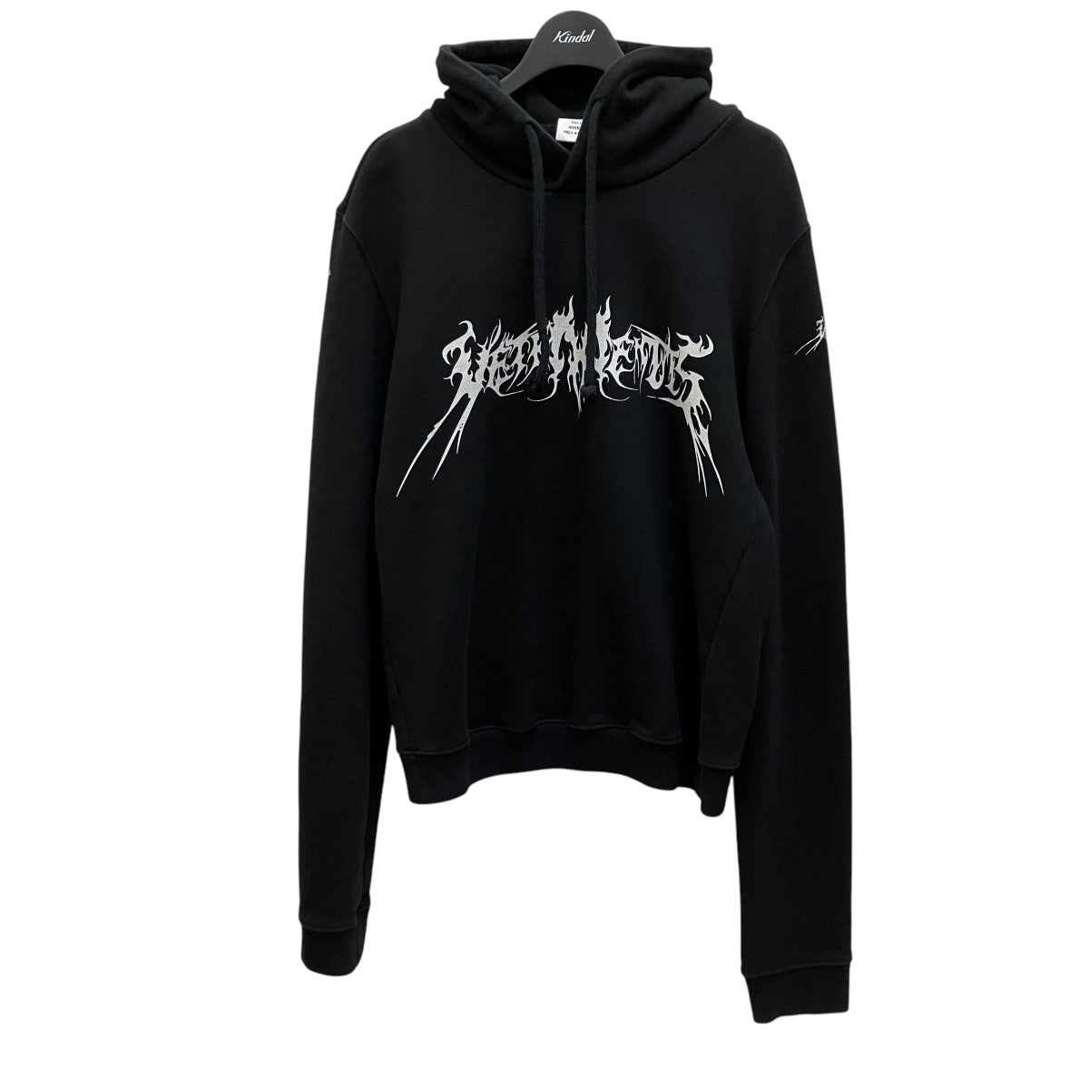 最終値下げ☆極美品☆ VETEMENTSヴェトモンパーカー ヴェトモン VETEMENTS Metal Logo Hoodie メタルロゴプルオーバー