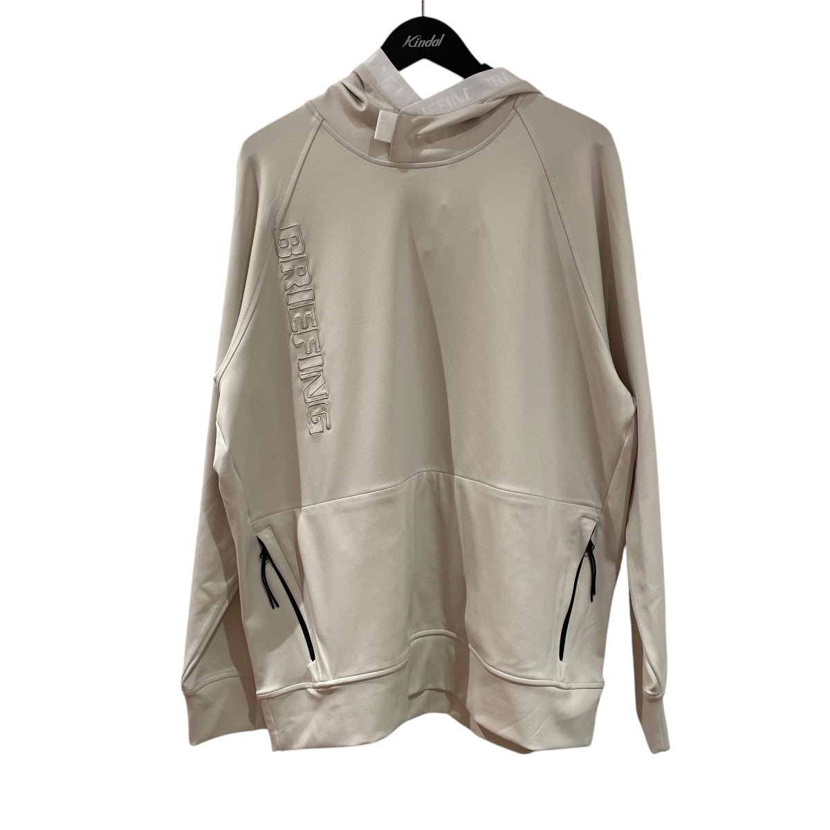 新品　BRIEFING MS BIG BEAT HOODIE ベージュ BRIEFING ロゴパーカーBRG243MB2 MEN'S BIG BEAT HOODIE BRG243MB2