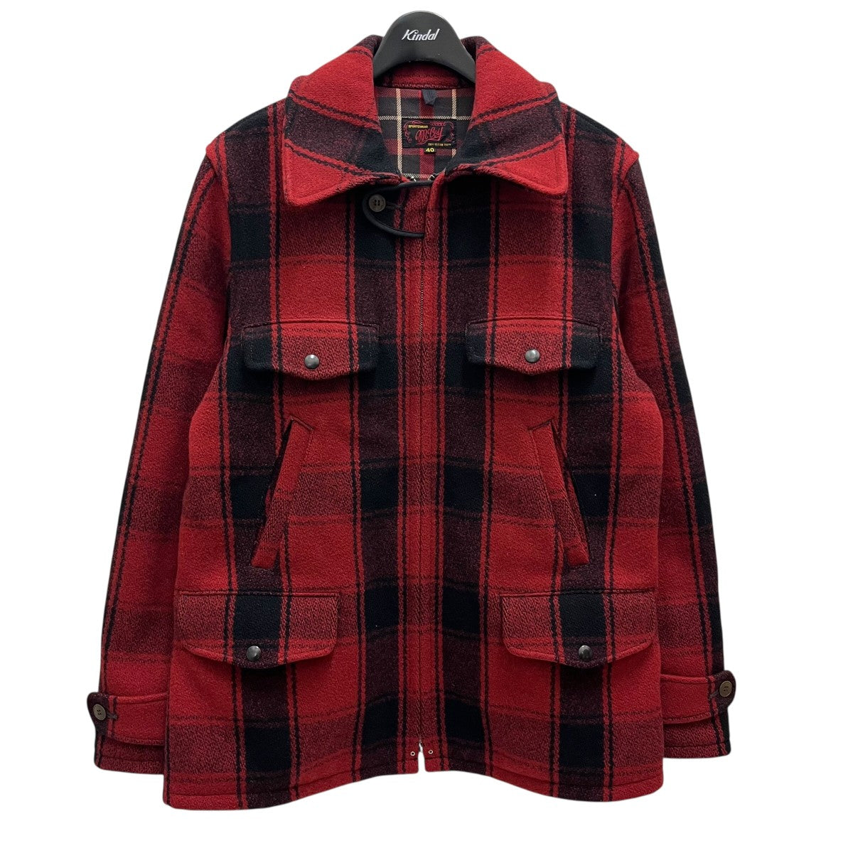 USA古着 ハンティングジャケット オンブレチェック 極厚ウール THE REAL McCOY'S(リアルマッコイズ) チェックウールハンティング