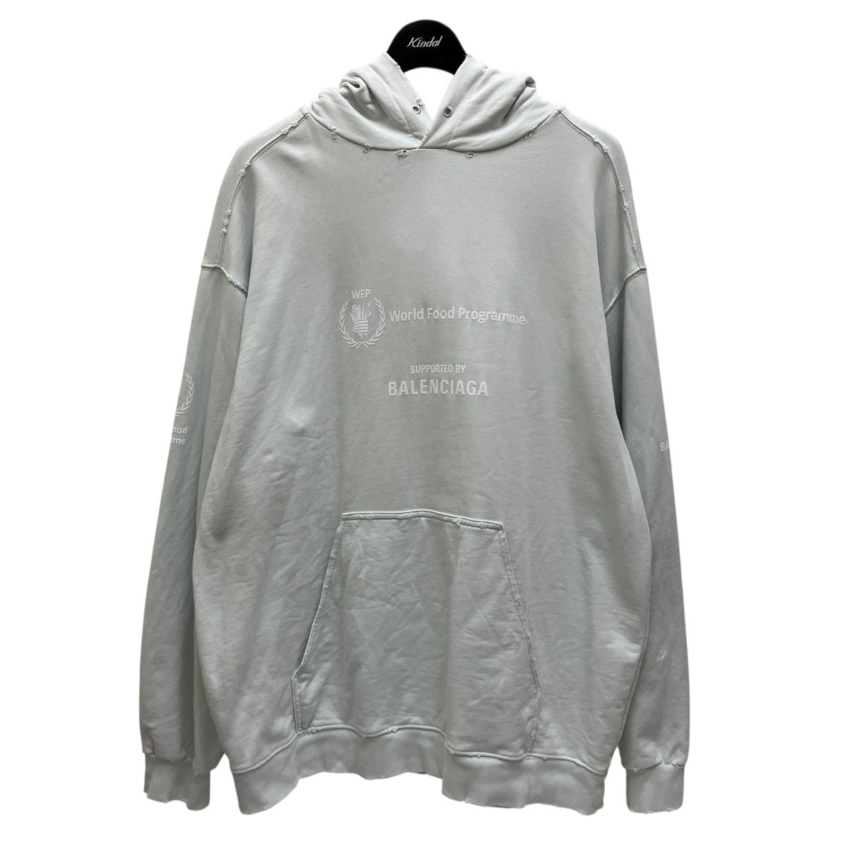 【激レア】バレンシアガ　22SSフロントロゴ　レイヤードパーカー即完売モデル美品 BALENCIAGA（バレンシアガ）中古・古着オンライン通販 | Kindal