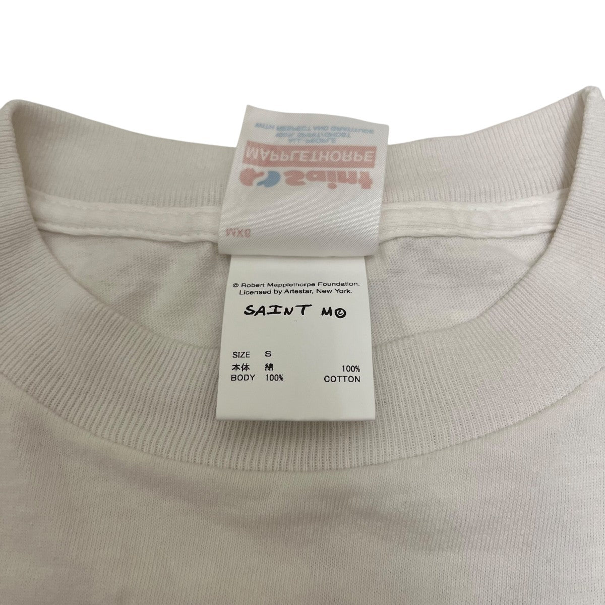 SAINT MICHAEL×Robert Mapplethorpe 25SSプリントTシャツSM-HR8-0000-C17 古着・中古-4枚目のアイテム画像