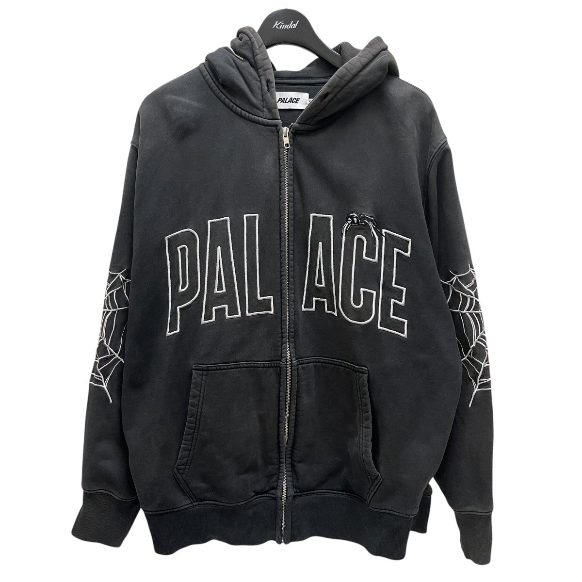 PALACE パレス　フーディ　XL 黒　パーカー PALACE x NEIGHBORHOOD】 Skull Zip Hood Charcoal Tif - 25FW