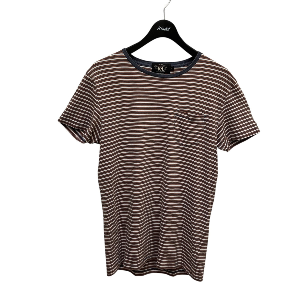 RRL/ダブルアールエル インディゴ ポケットボーダーTシャツ