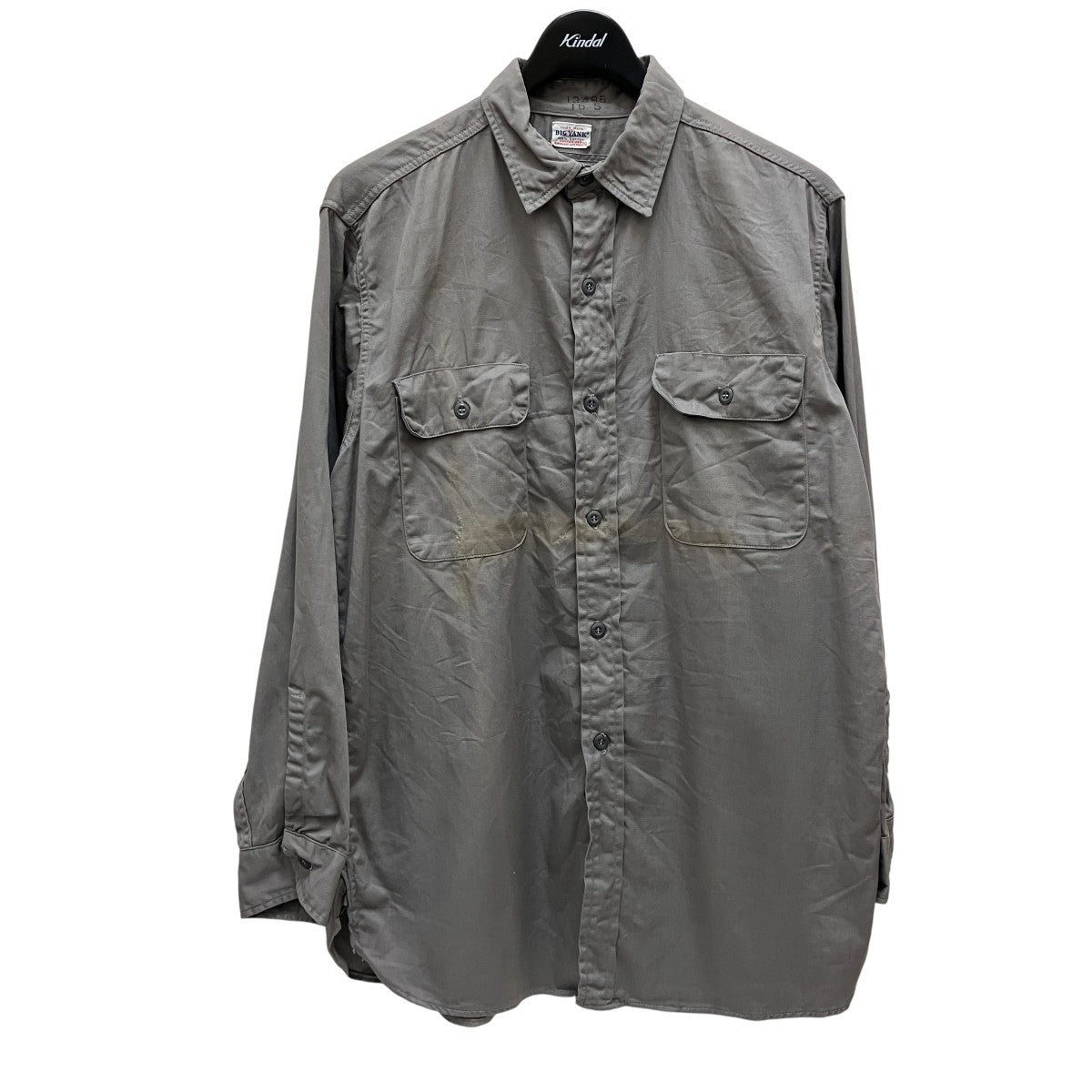 BIG YANK(ビッグヤンク) 50-60s vintageワークシャツ グレー サイズ S