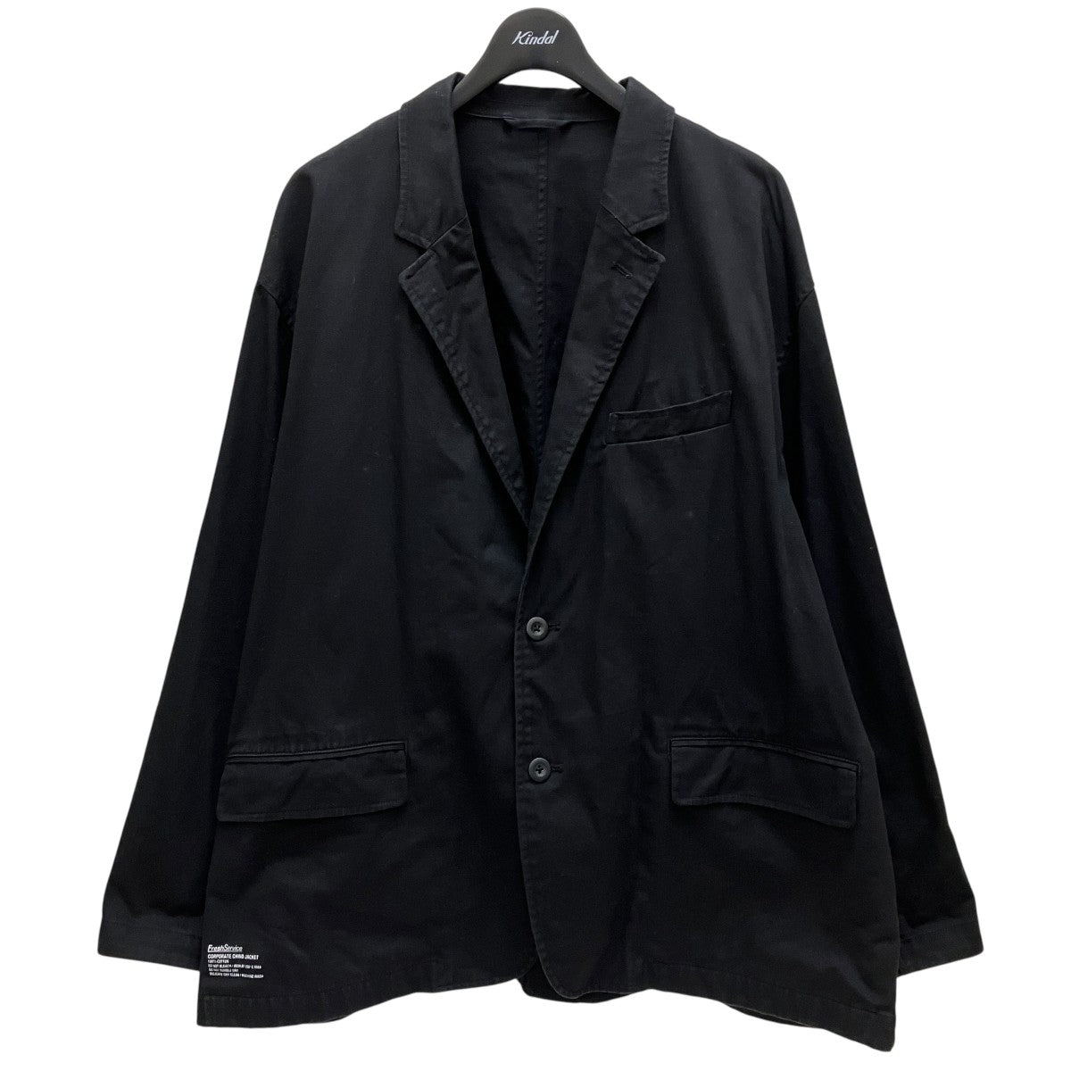 FreshService ブラックシャツジャケット FreshService(フレッシュサービス) corporate chino jacket2B