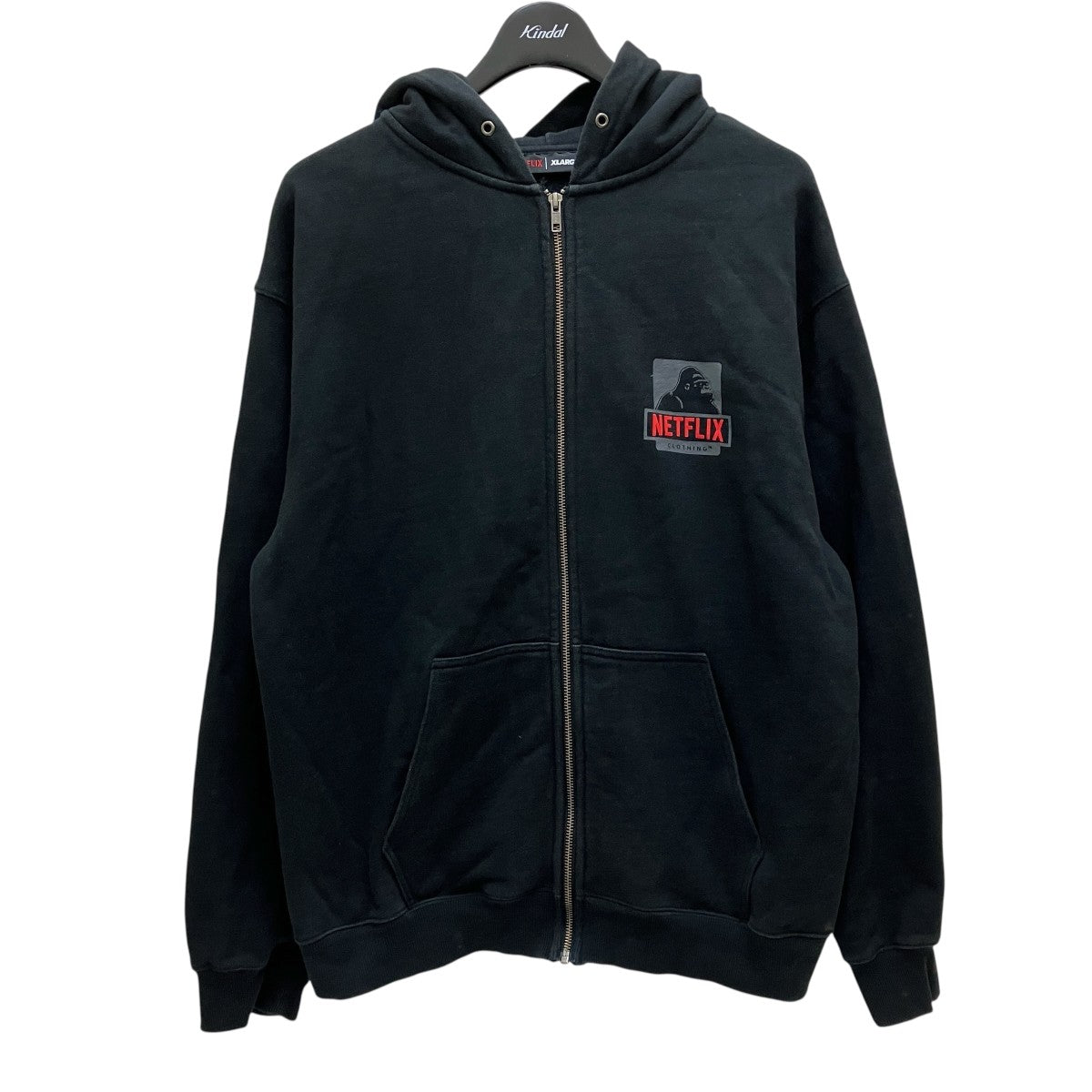X-LARGE×NETFLIX ジップパーカー ブラック サイズ L｜【公式