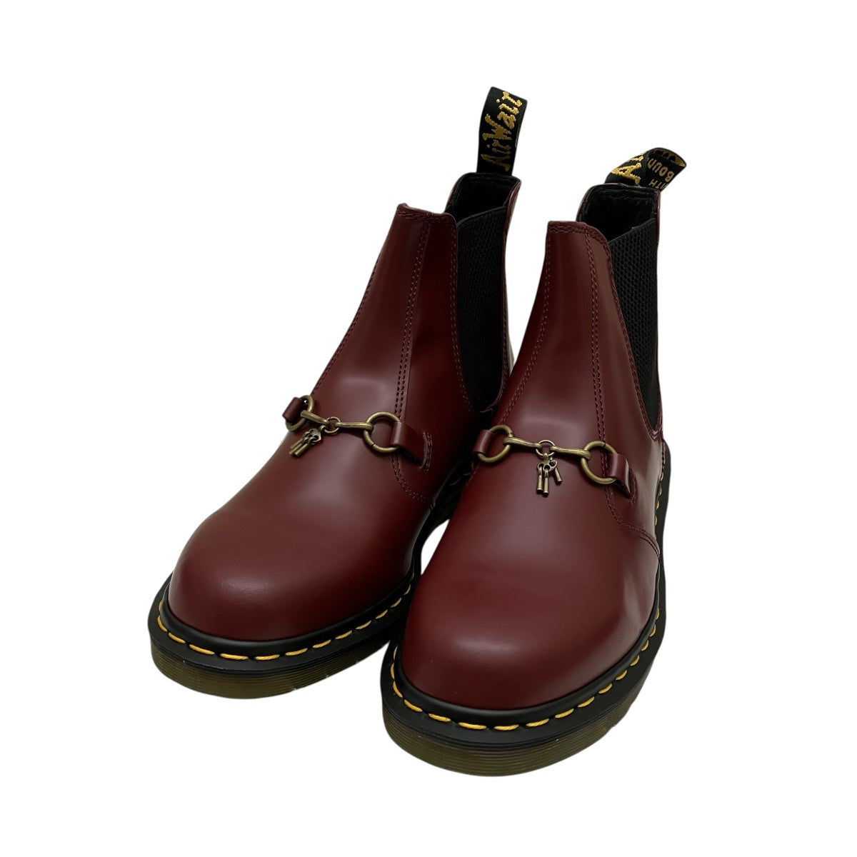 Dr. Martens バーガンディ サイドゴア　チェルシーブーツ Dr. Martens バーガンディ サイドゴアブーツ Dr. Martens バーガンディ