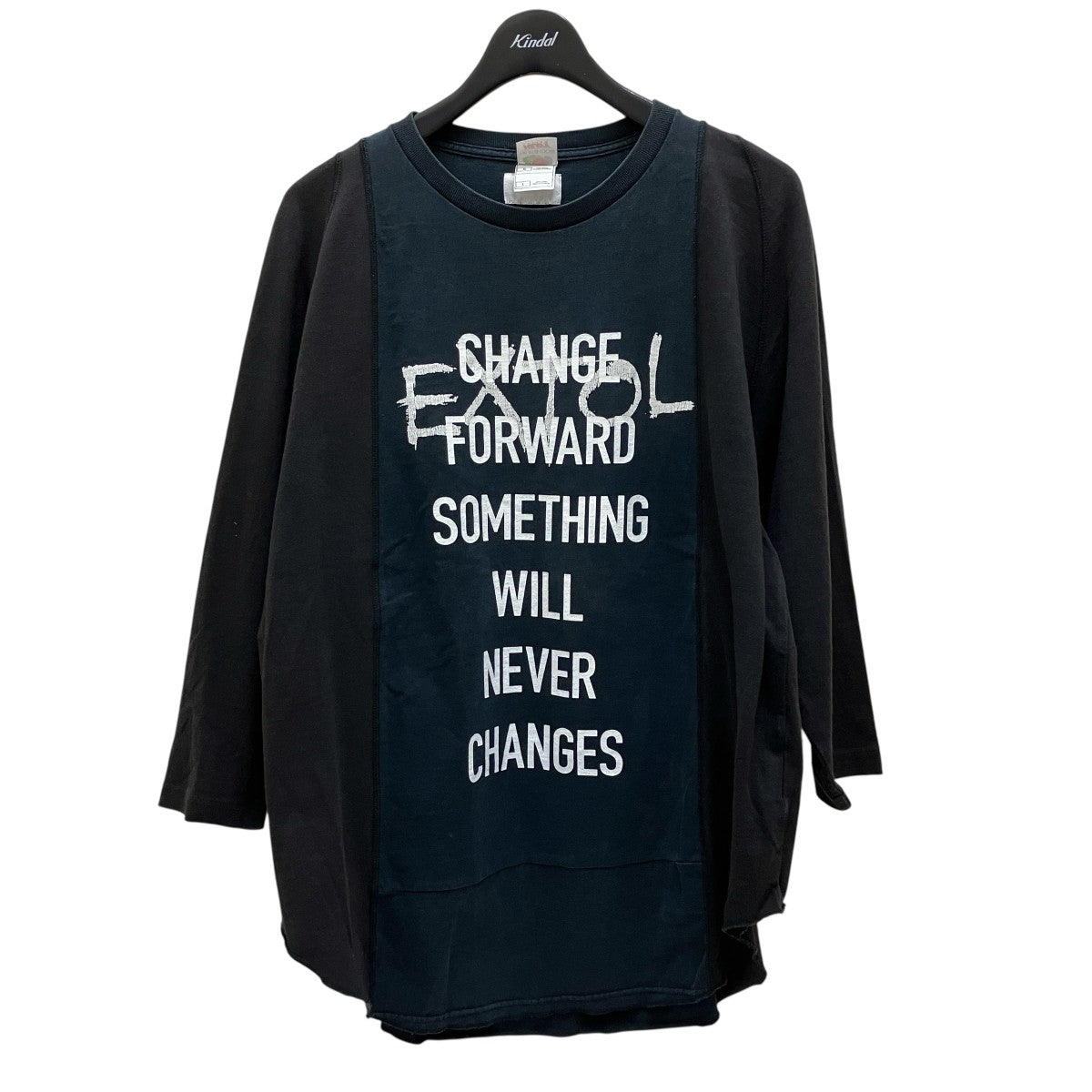 CHANGES EXTOLリメイク7分袖カットソー 古着・中古-1枚目のアイテム画像