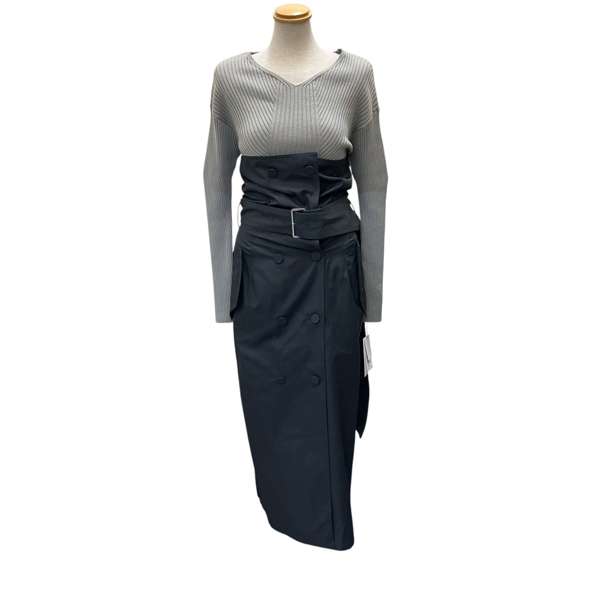 Snidel(スナイデル) ニット切替ワンピースSWNO214078 SWNO214078