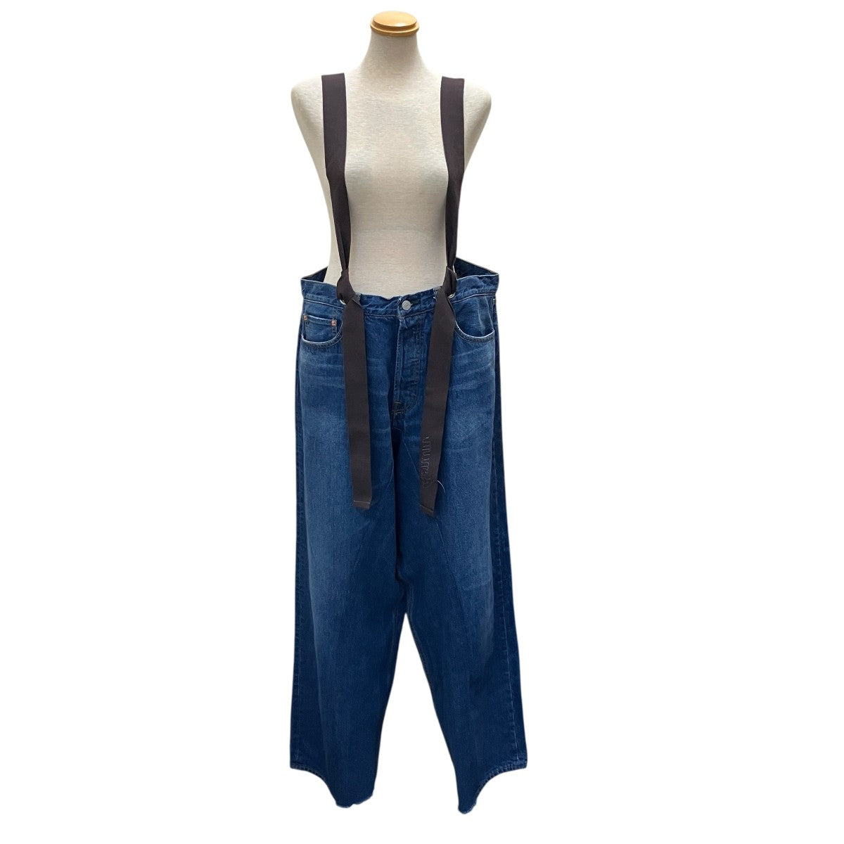 BONNM(ボナム) サスペンダーデニムパンツ インディゴ｜【公式