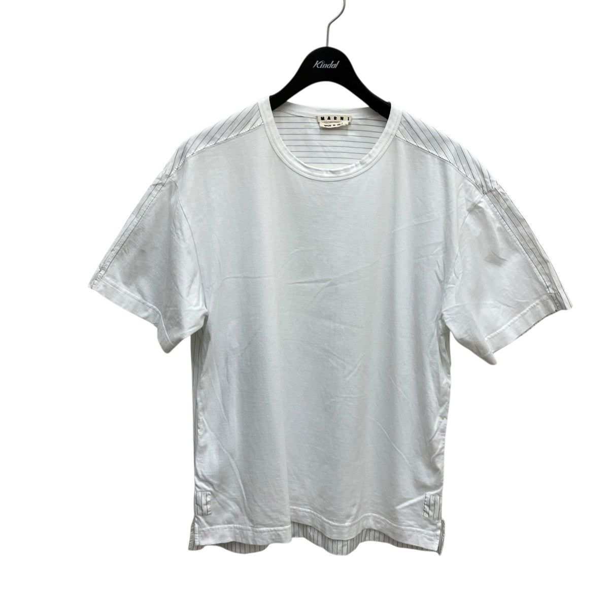 ストライプストライプ切替TシャツHUMU0009Q0