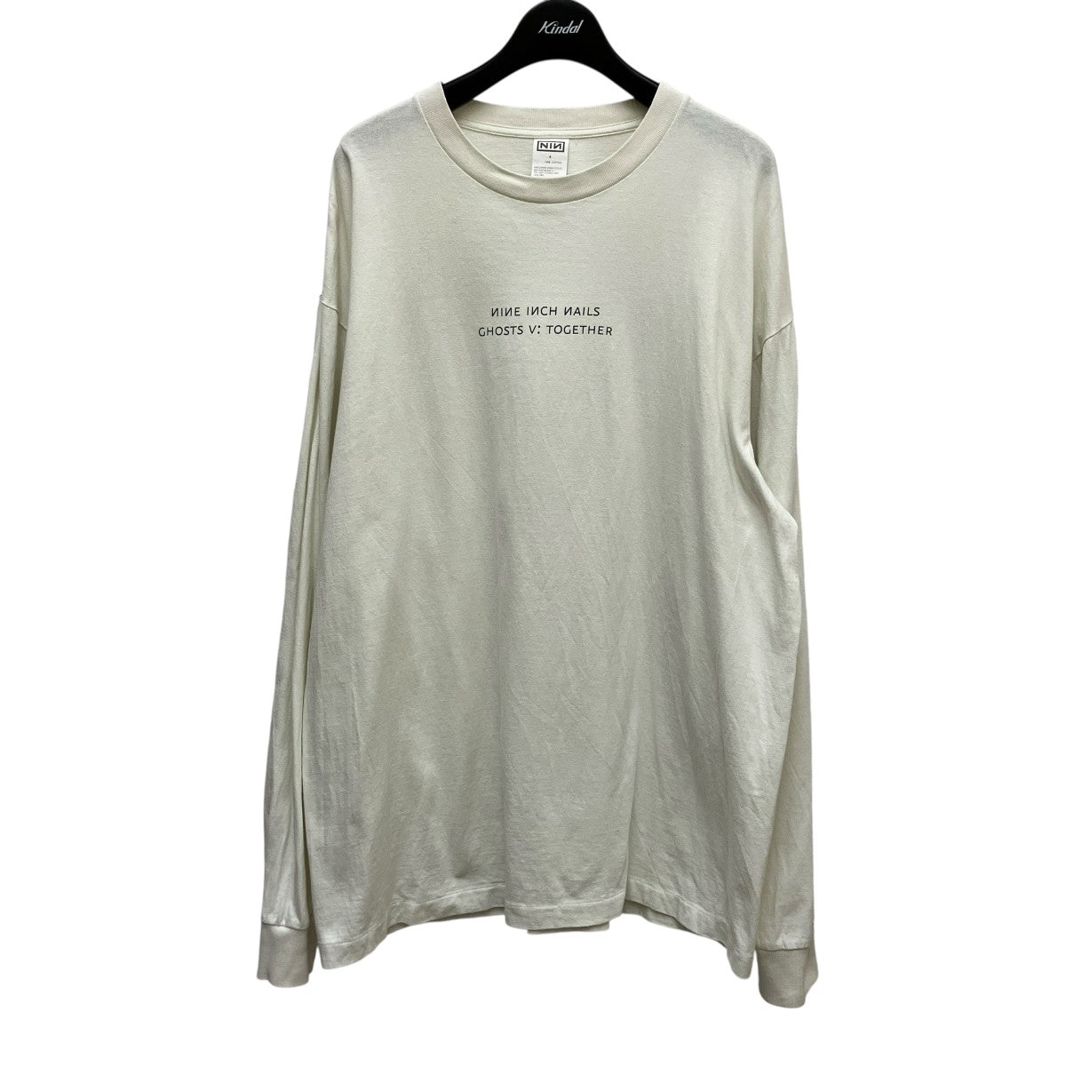 COMOLI × Nine Inch Nails ロンT 3 COMOLI(コモリ) ×nine inch nails長袖Tシャツ ホワイト サイズ 4