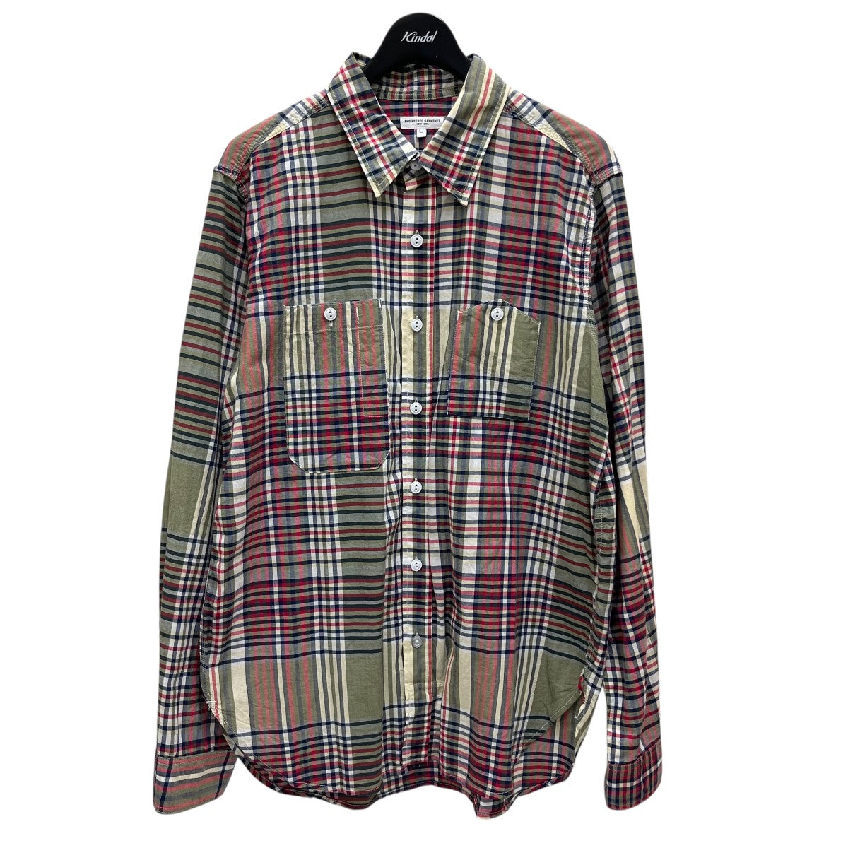 フォロー蟻ENGINEEREDGARMENTS NEWYORKチェック柄 フォロー蟻ENGINEEREDGARMENTS NEWYORKチェック柄 SS21