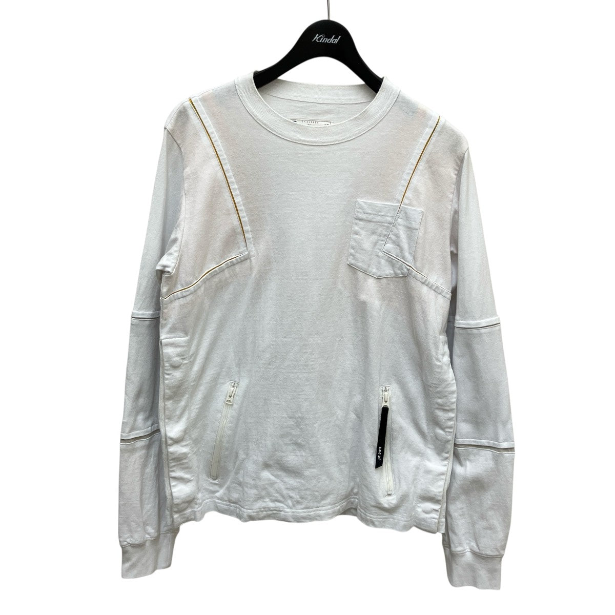 美品✨サカイ 533 フロントロゴ ドッキング 長袖Tシャツ 21AW 美品✨サカイ 533 フロントロゴ ドッキング 長袖Tシャツ 21AW