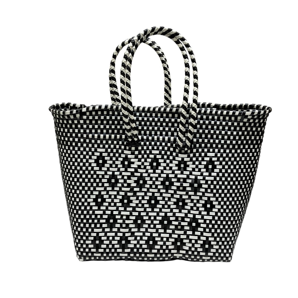 letra(レトラ) MERCADO BAGカゴバッグ ホワイト×ブラック｜【公式