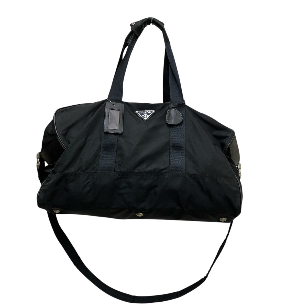PRADA(プラダ) ショルダー付ボストンバッグ ユニセックス 56 ブラック