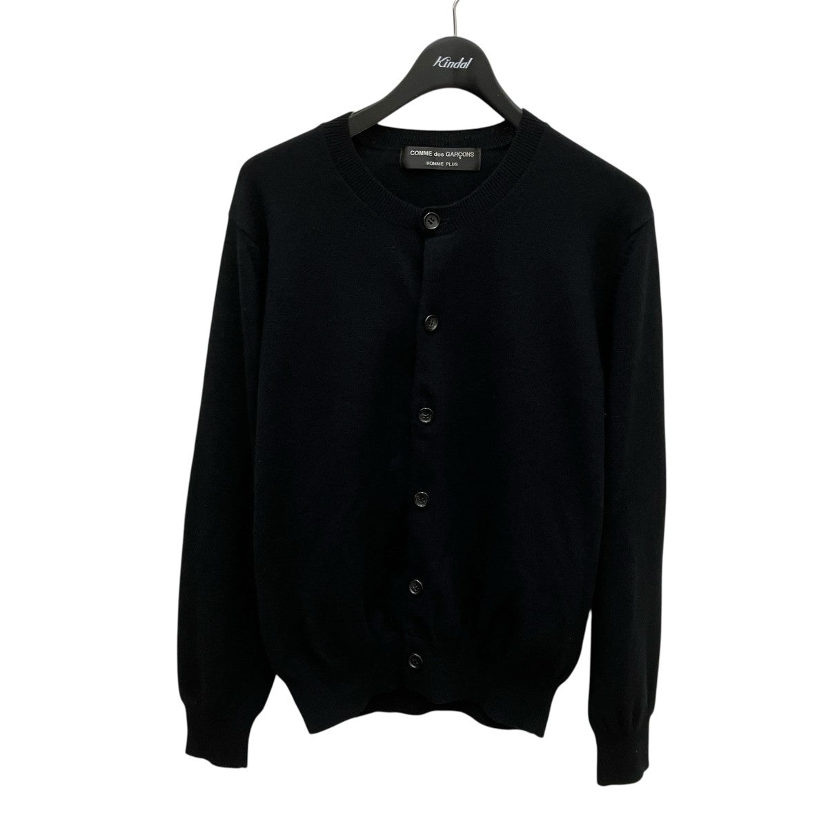 COMME des GARÇONS HOMME PLUS ブラックカーディガン Comme Des Garçons Homme Plus Vネック カーディガン | ブラック