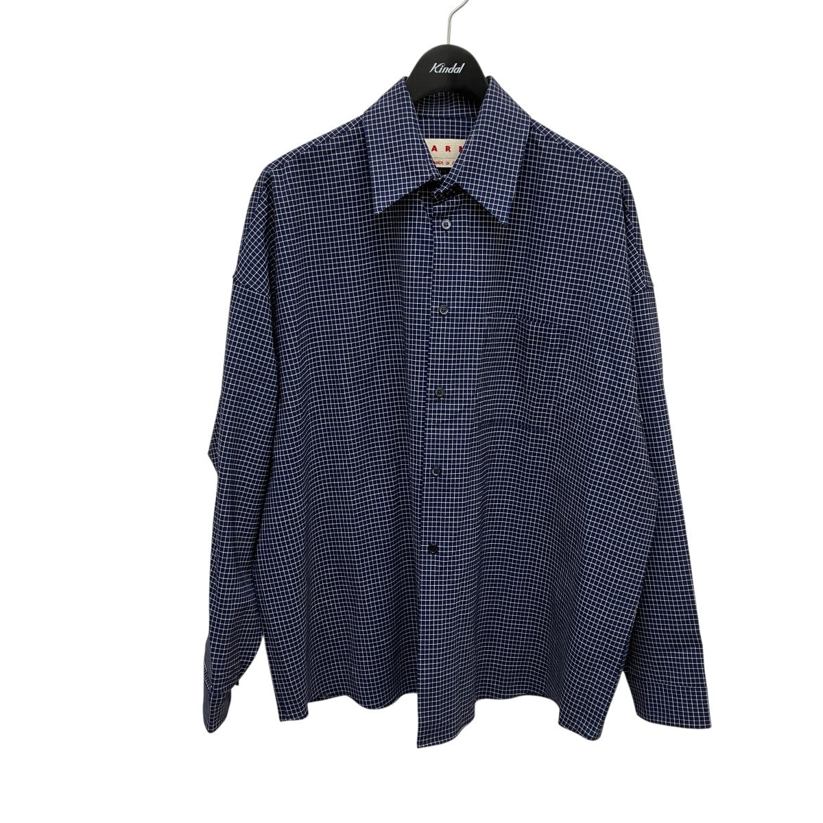 MARNI(マルニ) チェック長袖シャツCUMU0061UD CUMU0061UD ネイビー