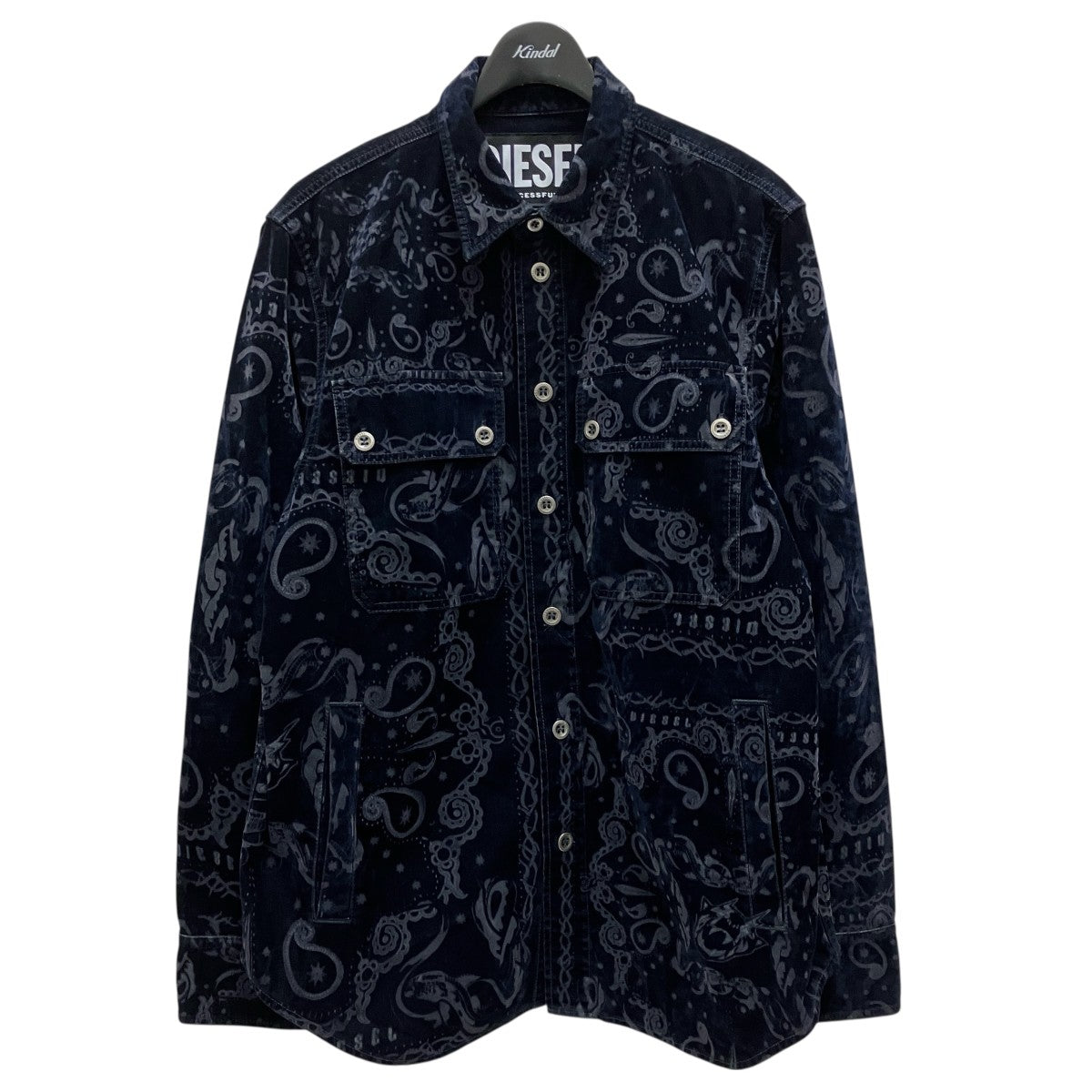 DIESEL(ディーゼル) 21AWフロッキープリントデニムブルゾンD-JESSY-SP1