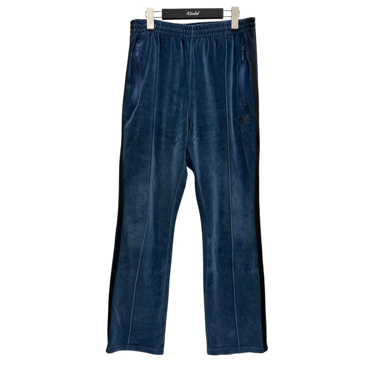 Needles(ニードルズ) ベロアナロートラックパンツNS253 NS253 ネイビー