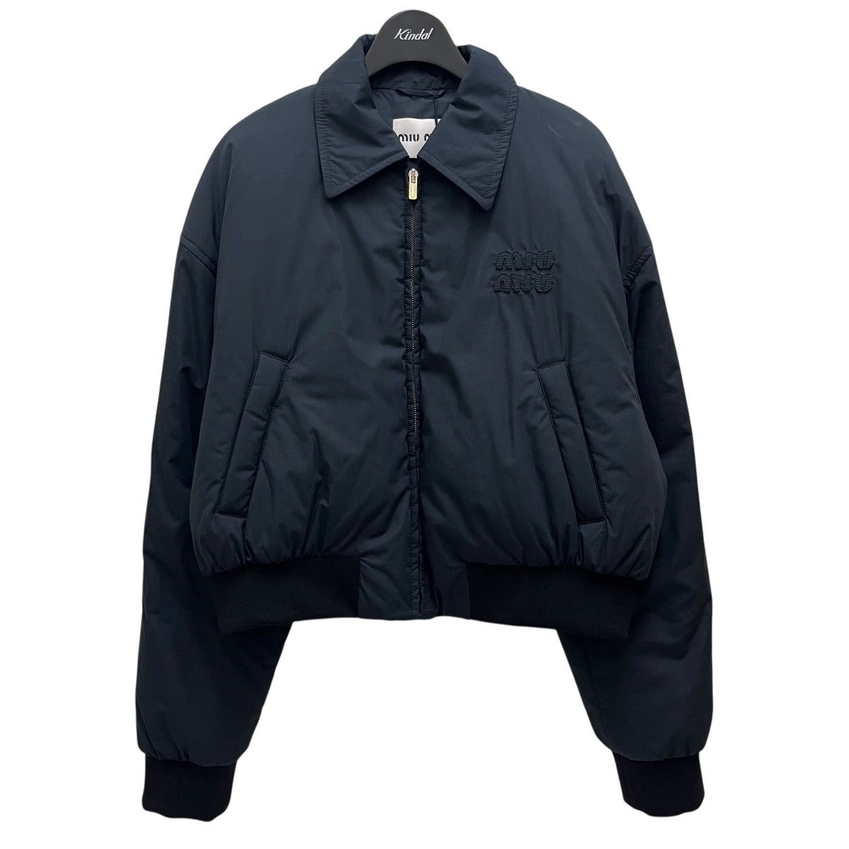MIU MIU Black technical Down jacketダウンジャケットML1086 古着・中古-1枚目のアイテム画像