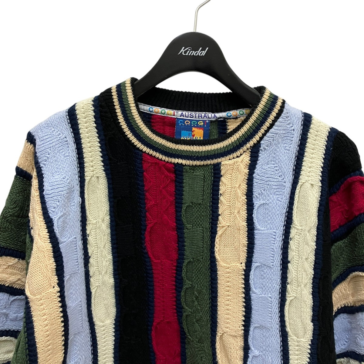 ストライプ柄3Dニット