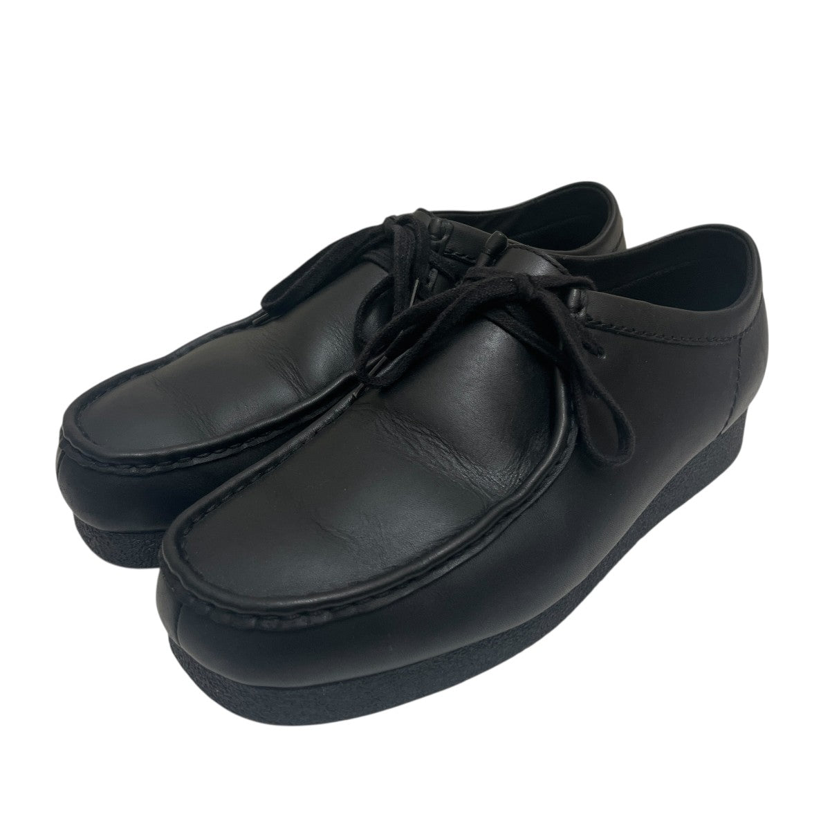 CLARKS(クラークス) Wallabeeレザーシューズ ブラック サイズ UK10