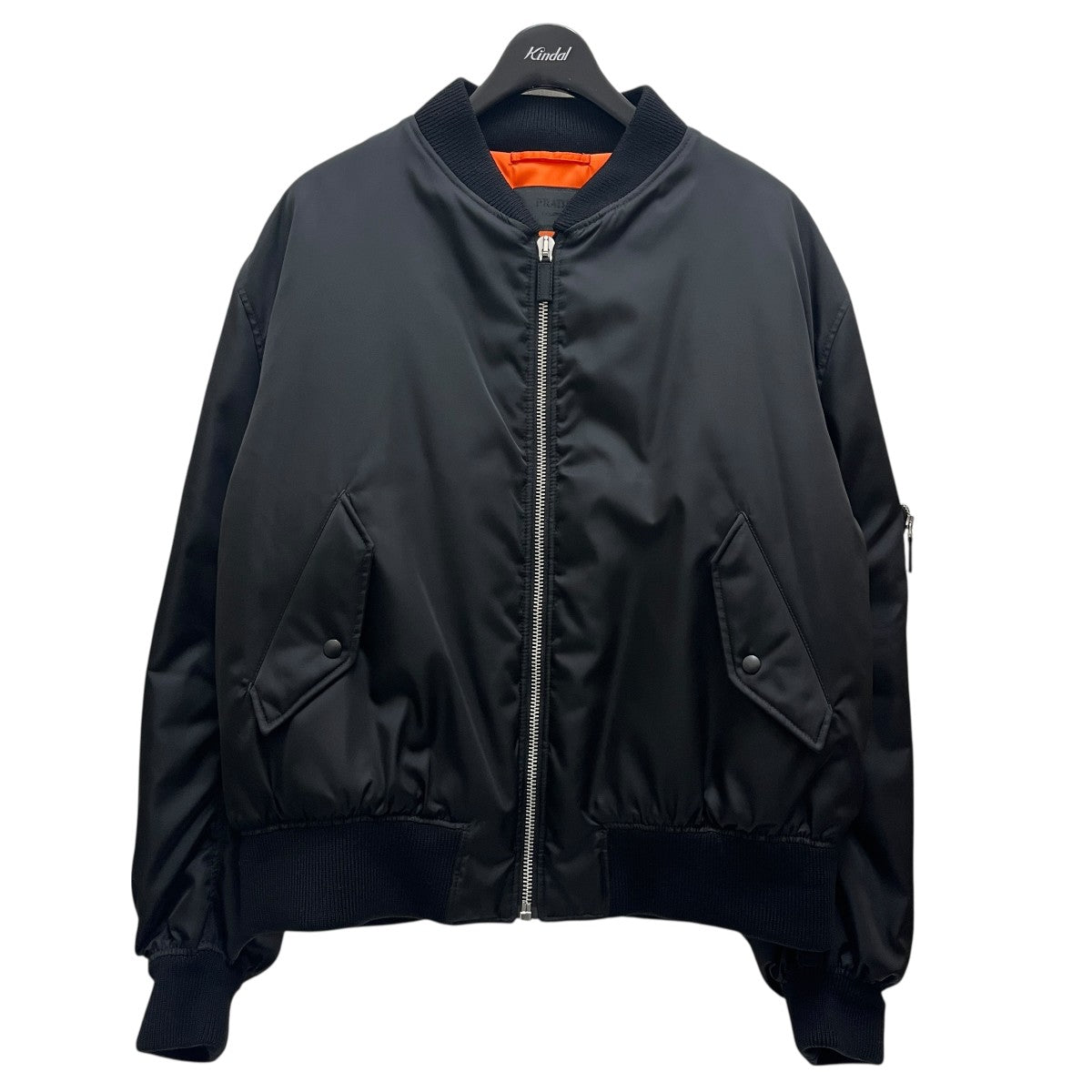 PRADA MA-1 Re-Nylon ボンバージャケット SGB903 Prada: Men's Re-Nylon Bomber Jacket (Black) | DSMNY E-SHOP