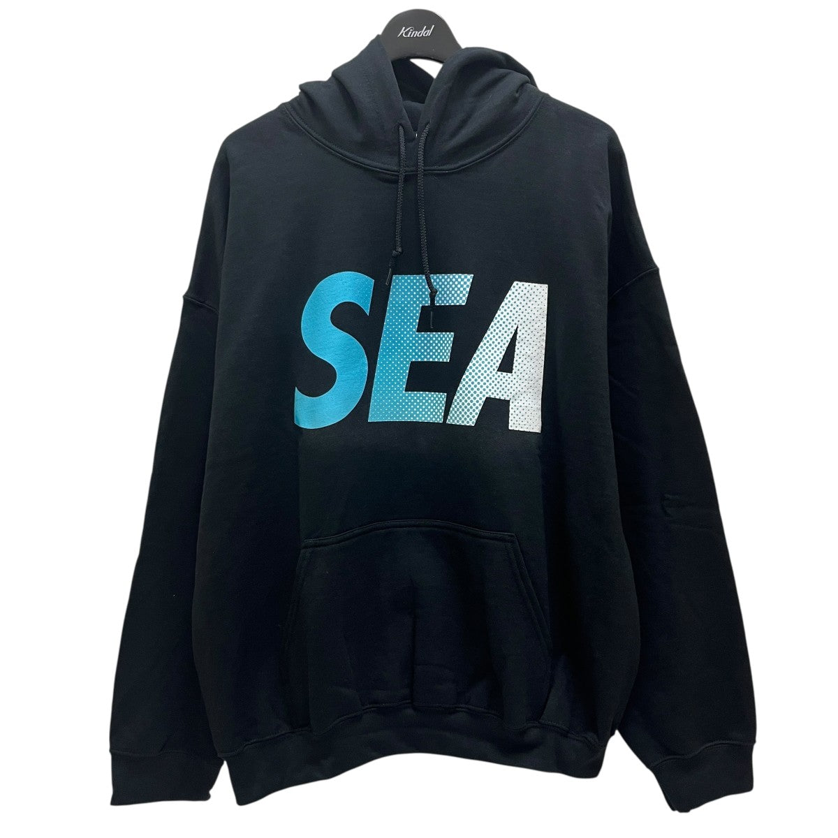 WIND AND SEA×FLAGSTUFF プルオーバーパーカー ブラック サイズ XL