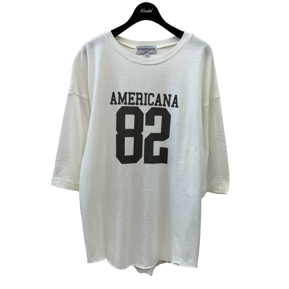 完売 未使用タグ付 Americana football T アメリカーナ Americana(アメリカーナ) Tシャツ ホワイト｜【公式】カインドオル