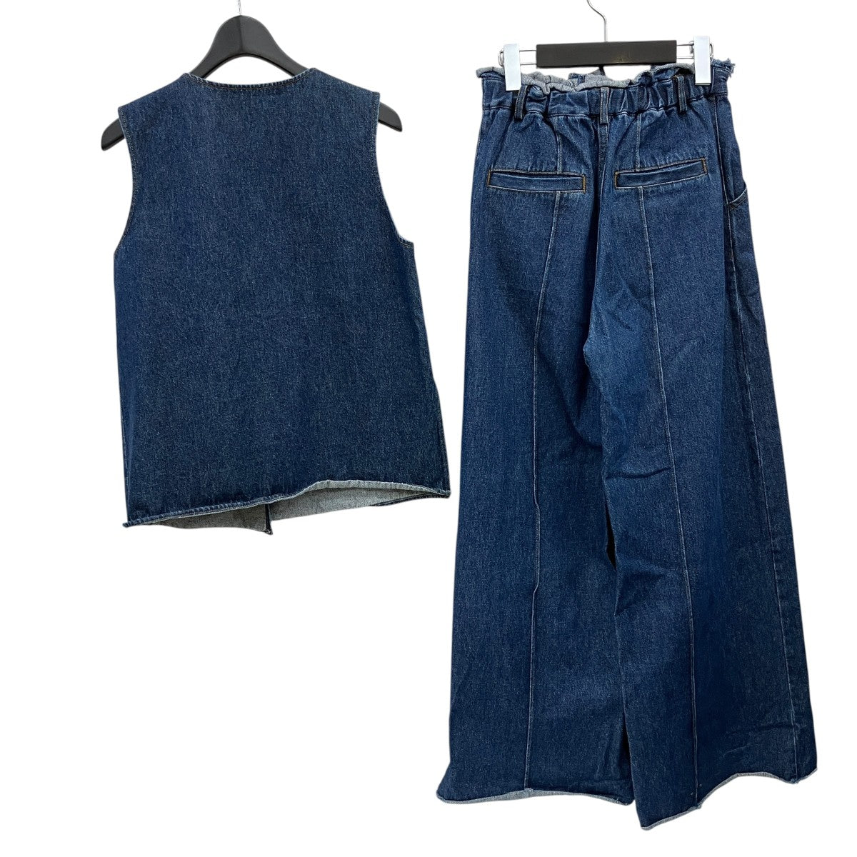 DOT BUTTON DENIM SET UPデニムセットアップ02120530130