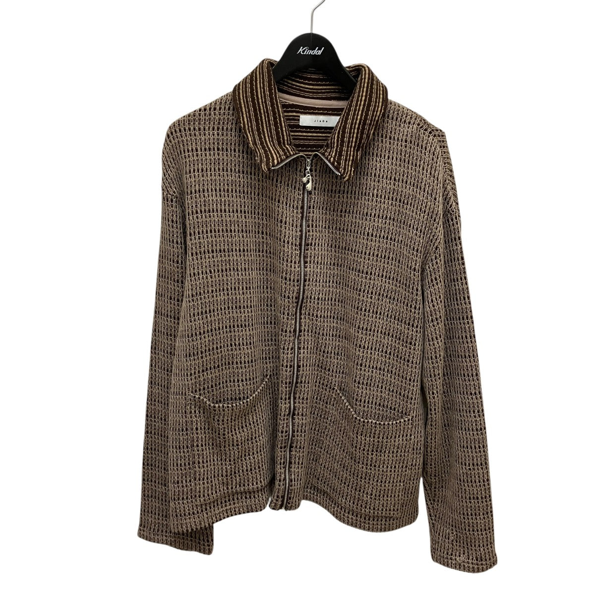 CHAIN STITCH KNIT ZIP CARDIGANジップアップカーディガンJie-24W-SH03