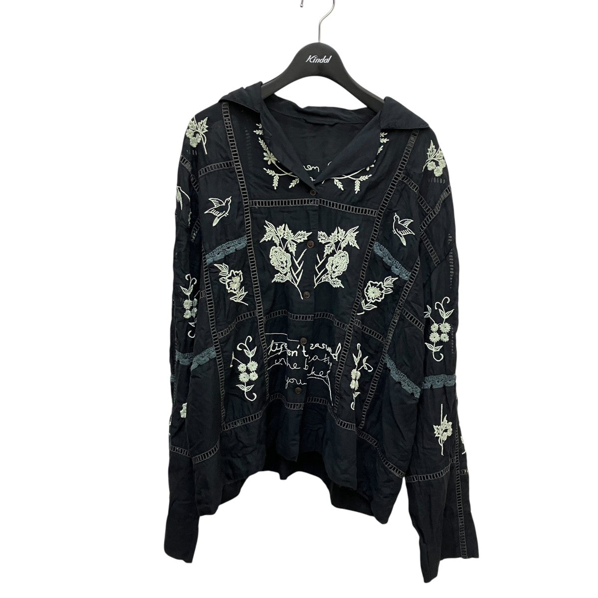 TODAYFUL(トゥデイフル) Embroidery Patchwork Shirtsフラワー刺繍長袖