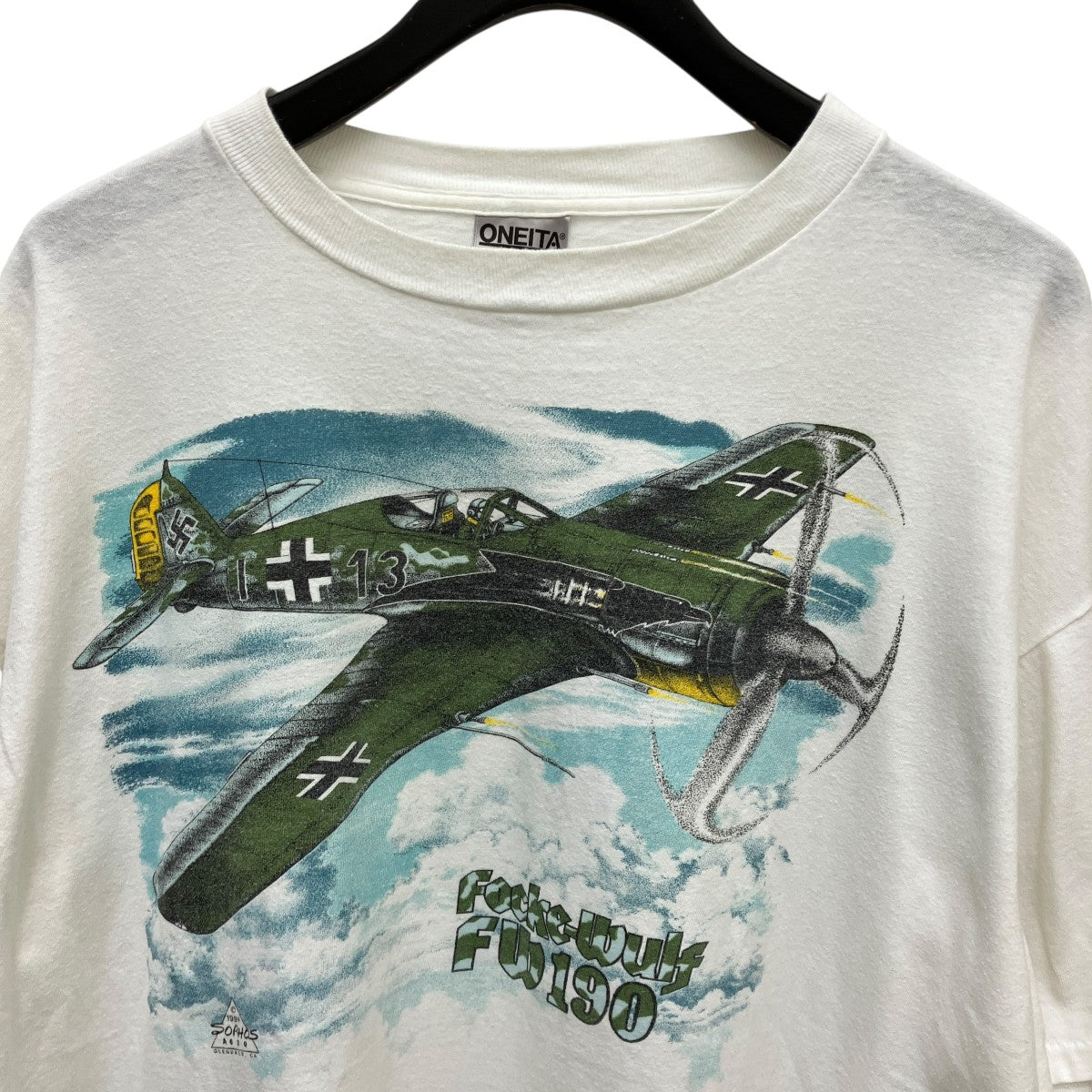 90’sVintage フォッケウルフ FW190プリントTシャツ