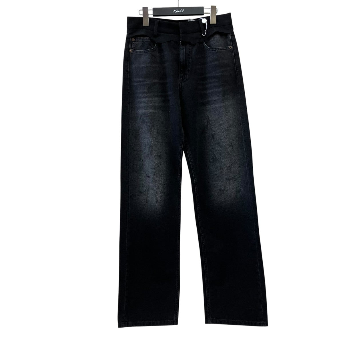 26SSWomen’s Pants 5 Pockets Blackウォッシュ加工ブラックデニムパンツS52LA0270