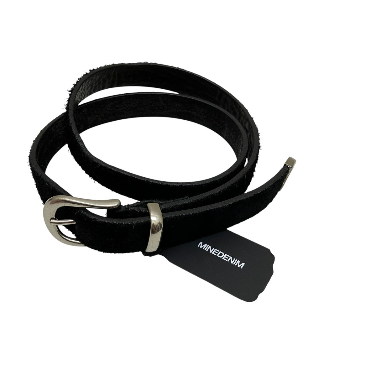 MINEDENIM(マインデニム) Thick Velour Western Beltレザーベルト
