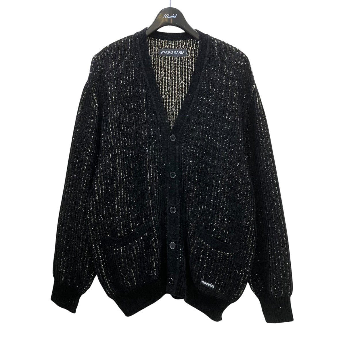 25AWGLITTER CARDIGANVネックカーディガン