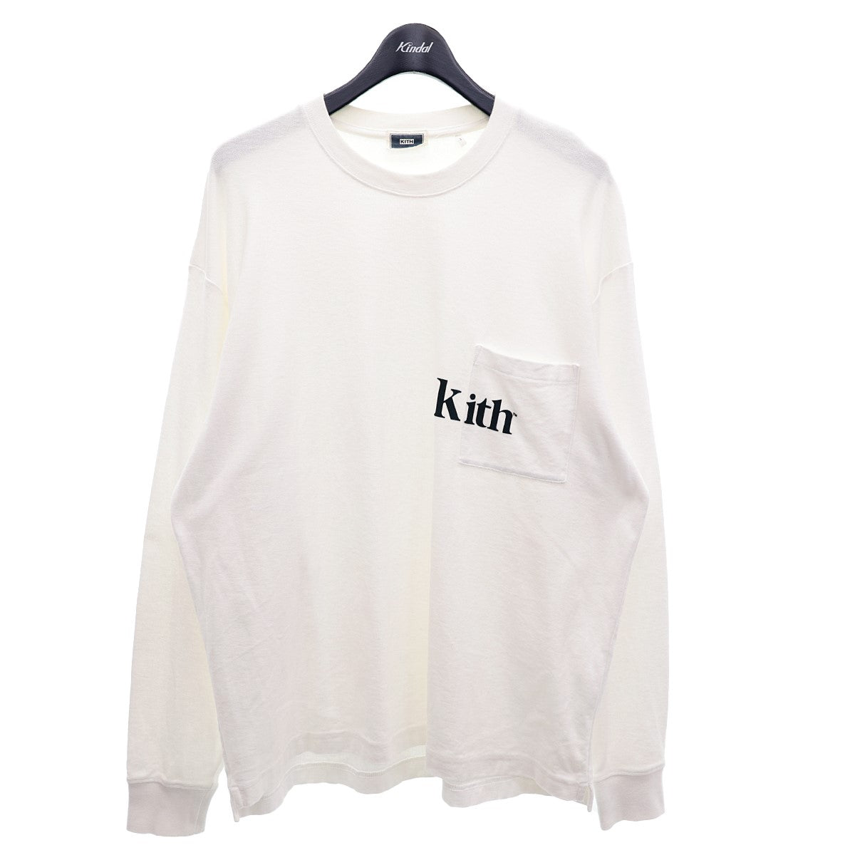 KITH(キス) 胸ポケット長袖Tシャツ ホワイト サイズ 12｜【公式】カインドオルオンライン ブランド古着・中古通販【kindal】