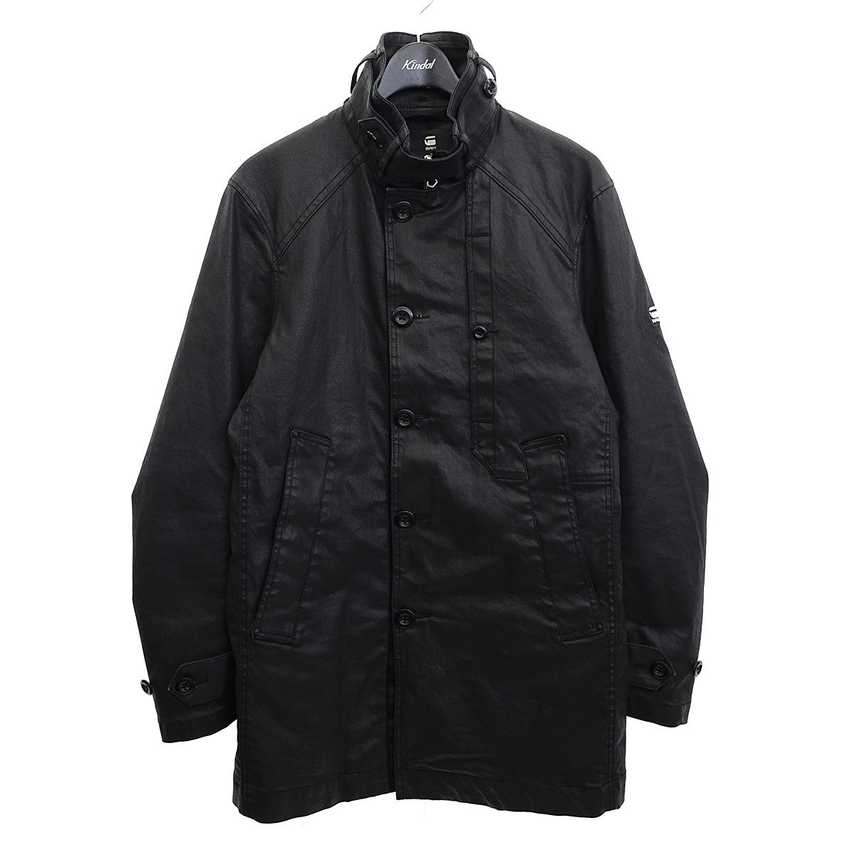 G-STAR RAW(ジースター・ロウ) Garber Denim Trench コーティングデニムハーフコート D05974-7101-89  D05974-7101-89 ブラック サイズ S｜【公式】カインドオルオンライン ブランド古着・中古通販【kindal】