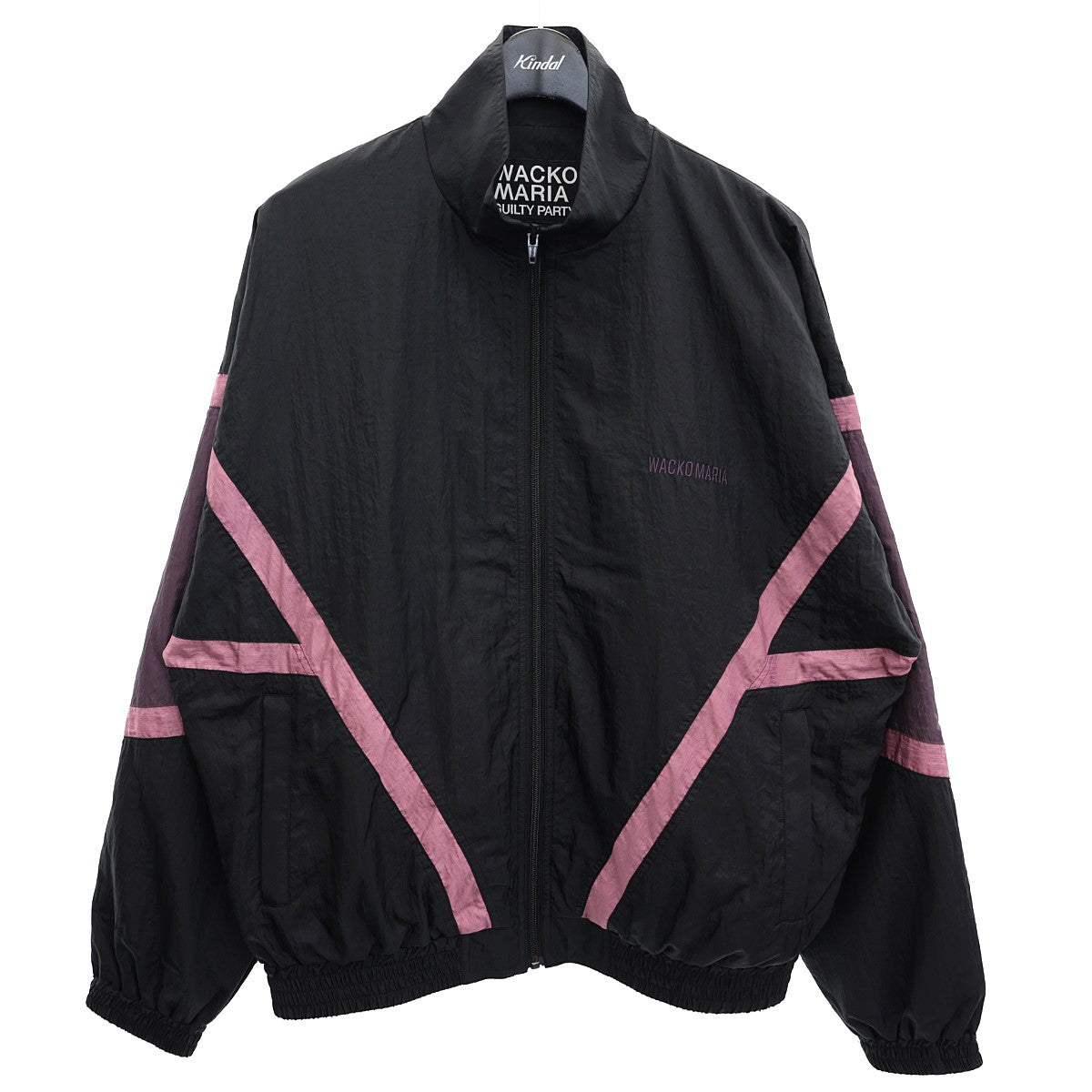 WACKO MARIA(ワコマリア) TRACK JACKET ナイロントラックジャケット 24SS-WMO-TJ01 24SS-WMO-TJ01  ブラック／パープル サイズ 14｜【公式】カインドオルオンライン ブランド古着・中古通販【kindal】