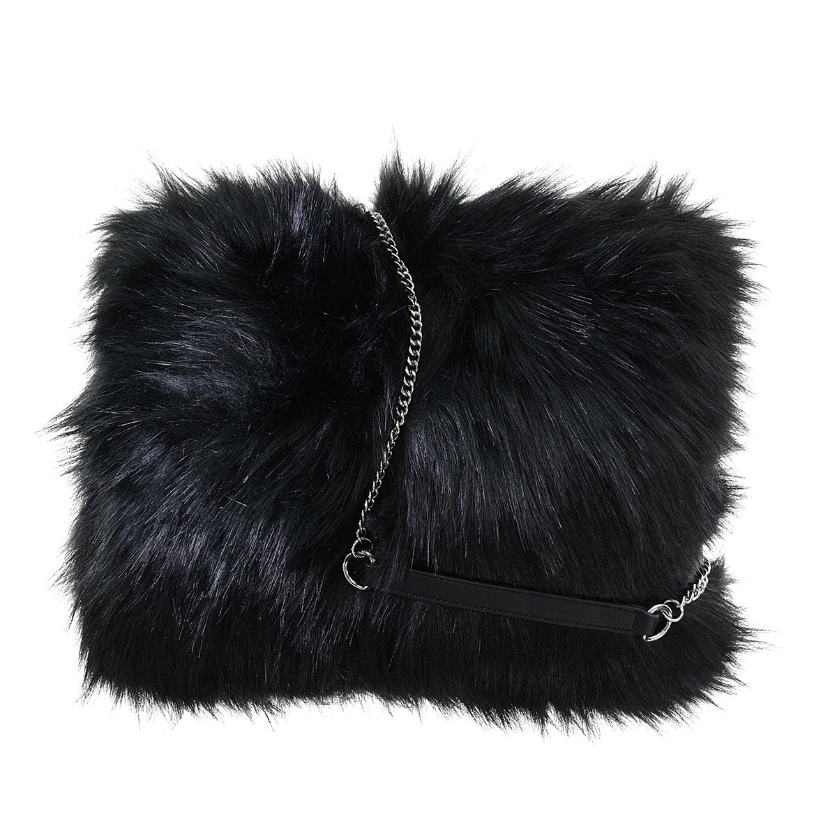 DIESEL(ディーゼル) FURRY CLUTCH2WAYフェイクファーショルダーバッグ ブラック｜【公式】カインドオルオンライン  ブランド古着・中古通販【kindal】