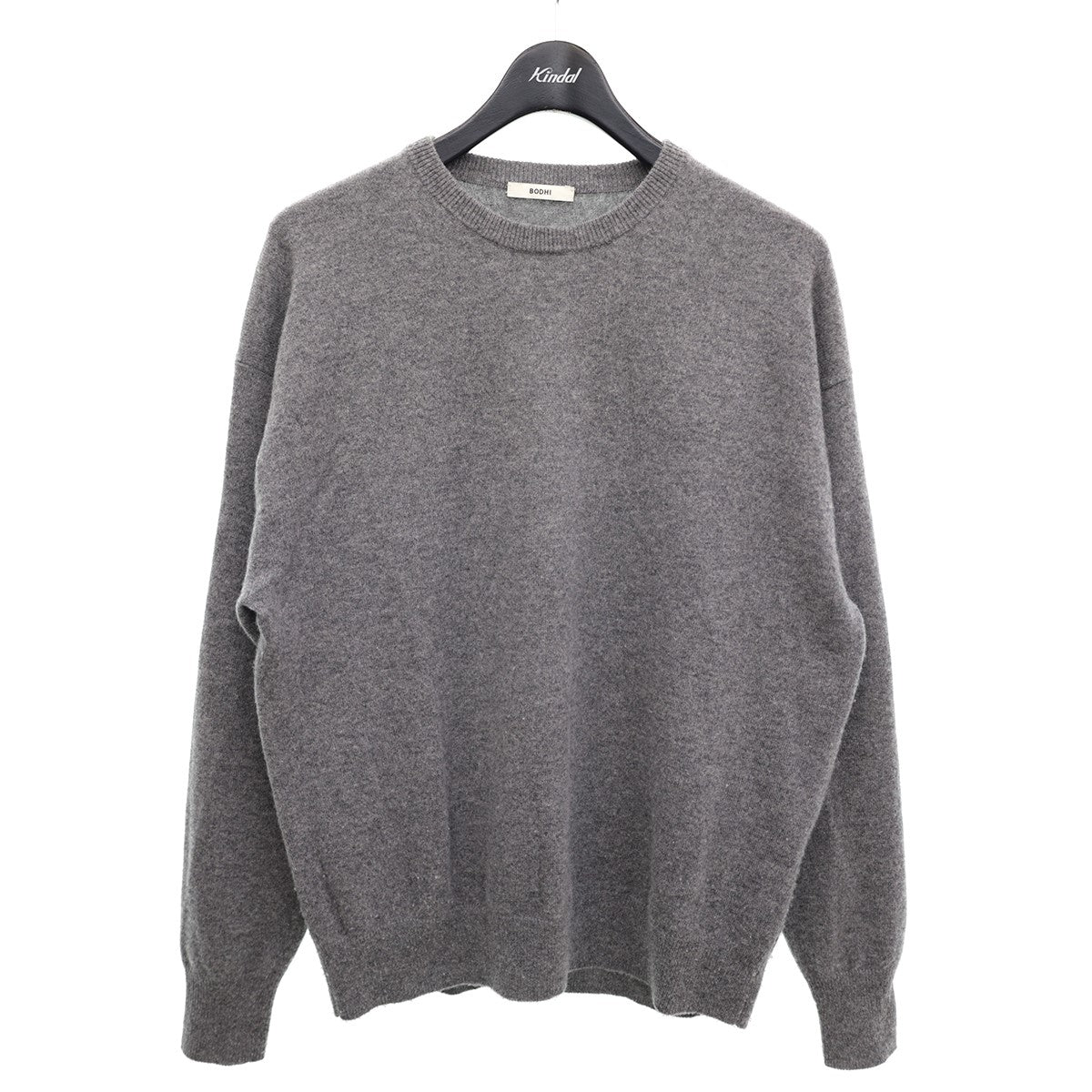 BODHI(ボーディ) STANDARD CASHMERE CREW NECKカシミヤニットセーターBD15017 BD15017 グレー サイズ  1｜【公式】カインドオルオンライン ブランド古着・中古通販【kindal】