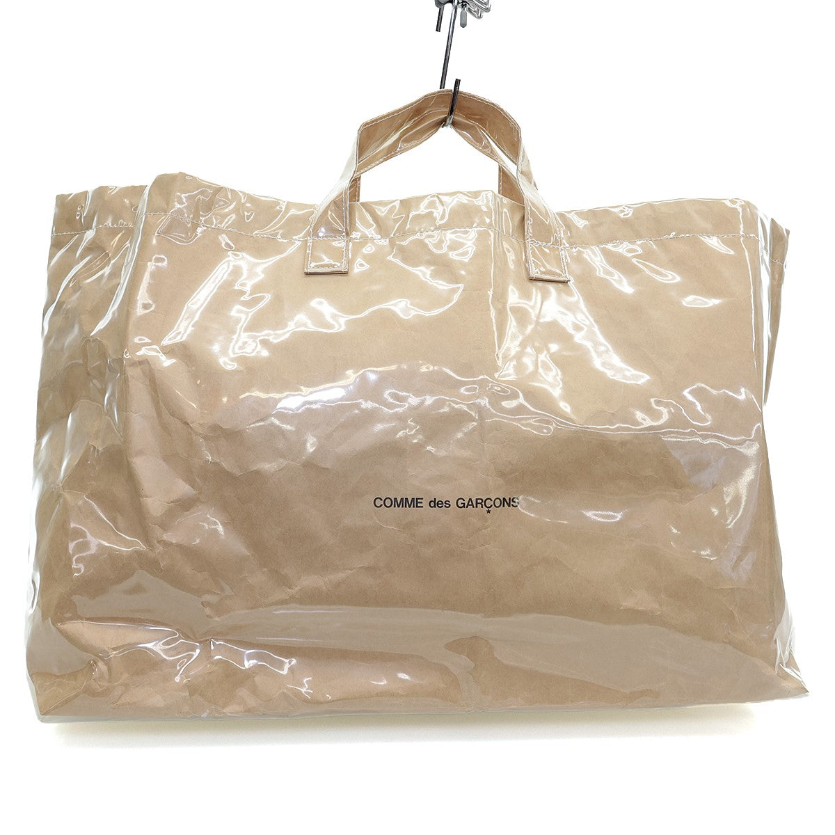 COMME des GARCONS(コムデギャルソン) PVC KRAFT PAPERPVCショッパートートバッグGG-K201 GG-K201  ベージュ／クリア サイズ 15｜【公式】カインドオルオンライン ブランド古着・中古通販【kindal】