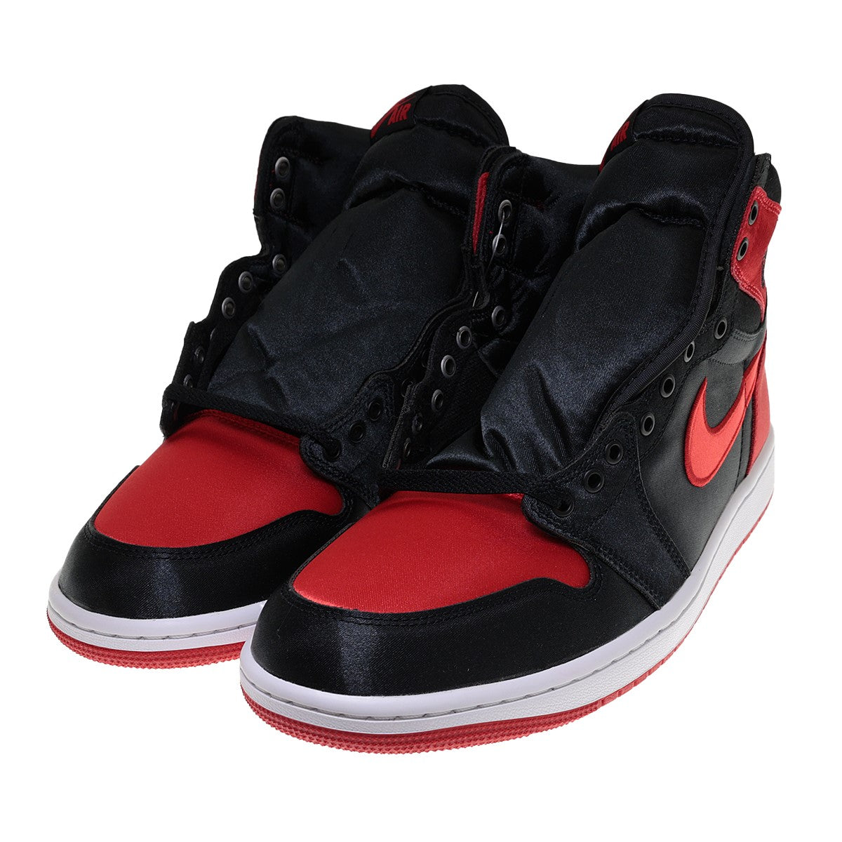 NIKE(ナイキ) WMNS Air Jordan 1 Retro High OG Satin Bredエアジョーダン1 スニーカーFD4810-061  FD4810-061 ブラック×レッド サイズ 28cm｜【公式】カインドオルオンライン ブランド古着・中古通販【kindal】