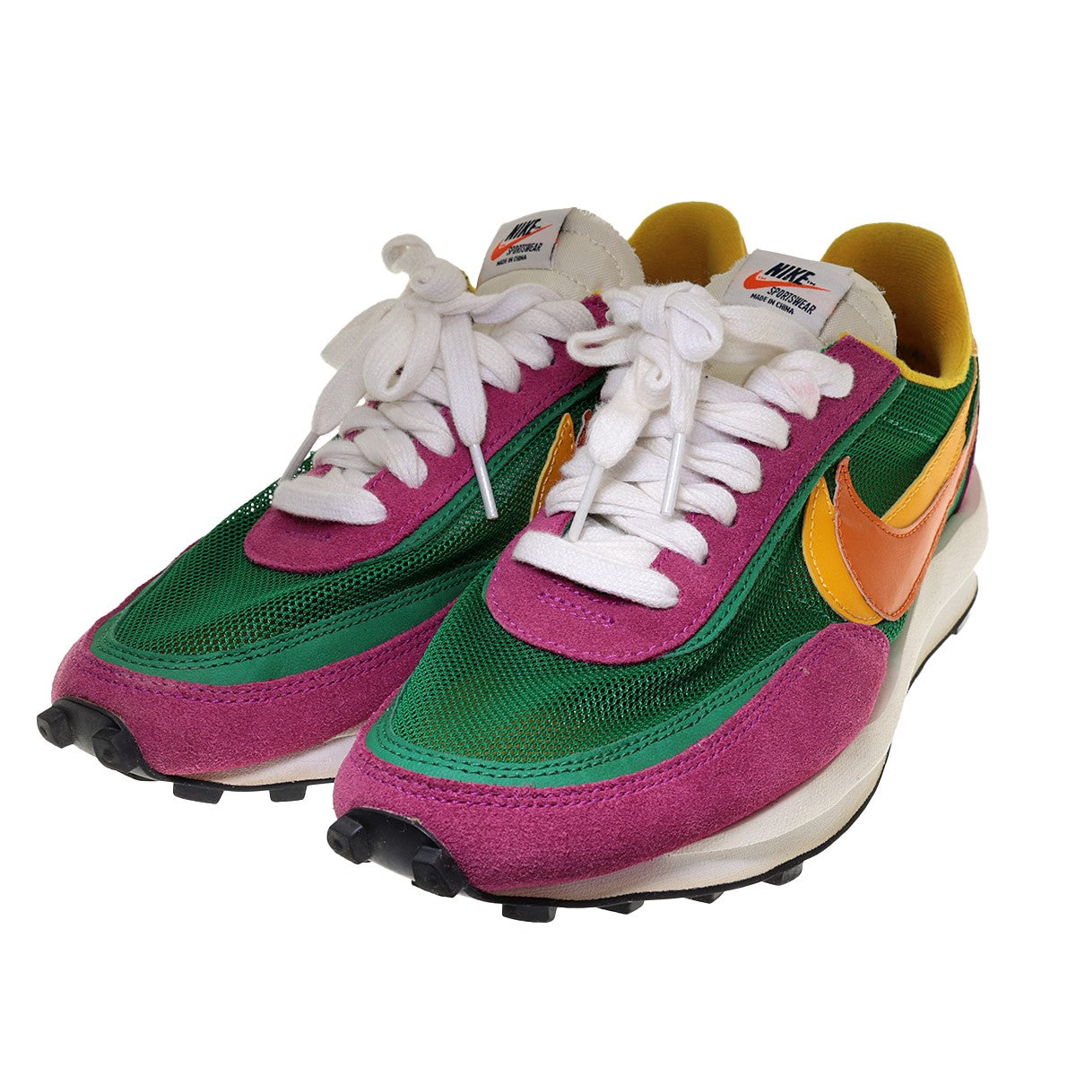 NIKE×sacai LDV WAFFLE PINE GREENLDVワッフル スニーカーBV0073-301 BV0073-301 ピンク／グリーン／オレンジなど  サイズ 27cm｜【公式】カインドオルオンライン ブランド古着・中古通販【kindal】