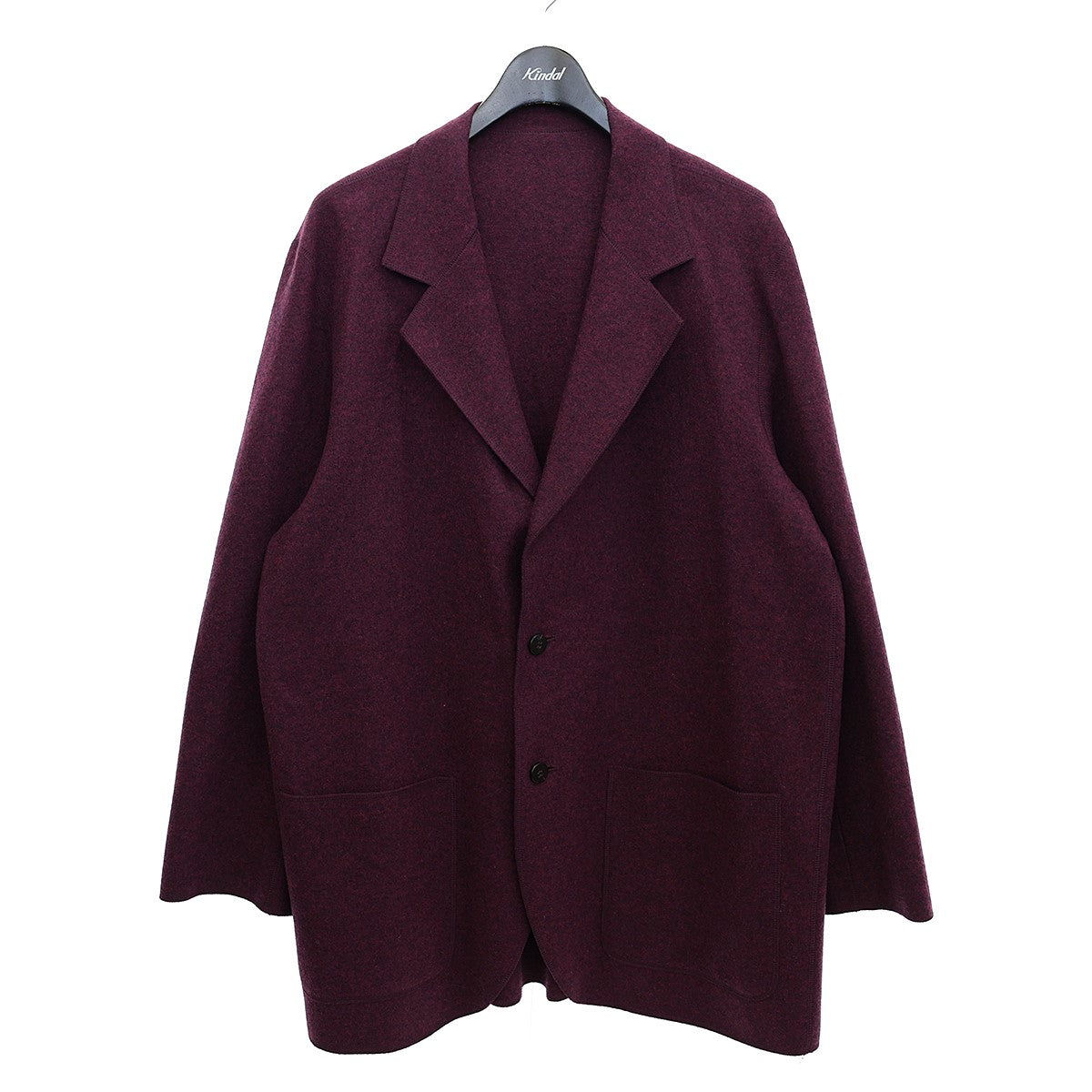 Cale(カル) WOOL FELT 3B JACKETウールフェルト3BジャケットC213U02J01 C213U02J01 エンジ サイズ  5｜【公式】カインドオルオンライン ブランド古着・中古通販【kindal】