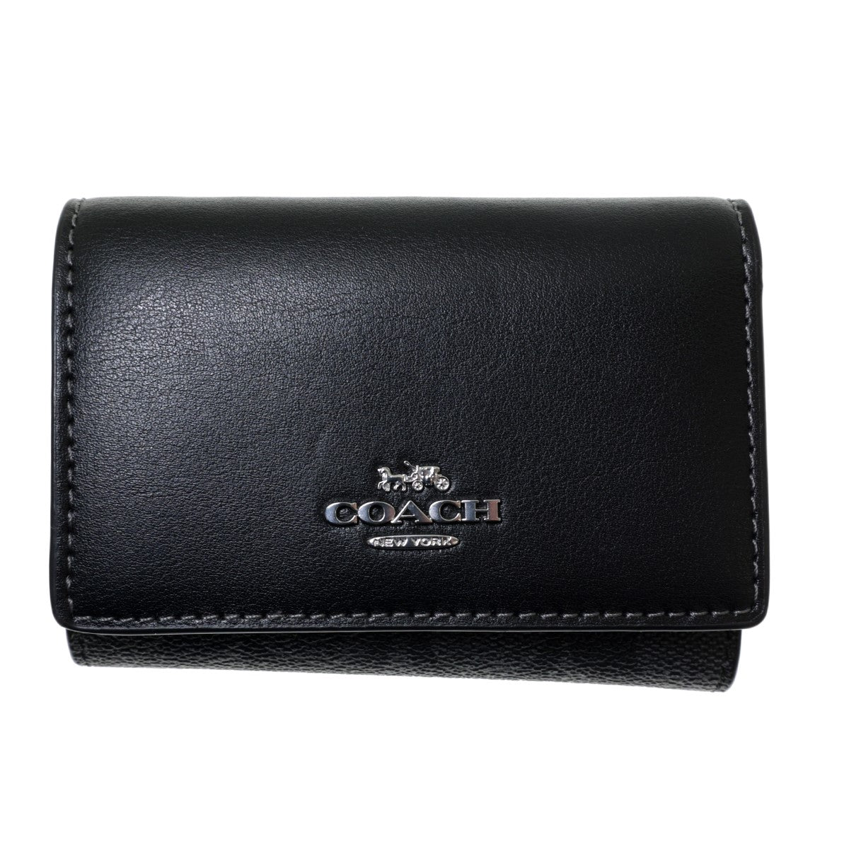 COACH(コーチ) 三つ折り財布 コンパクトウォレット ブラック／グレー｜【公式】カインドオルオンライン ブランド古着・中古通販【kindal】