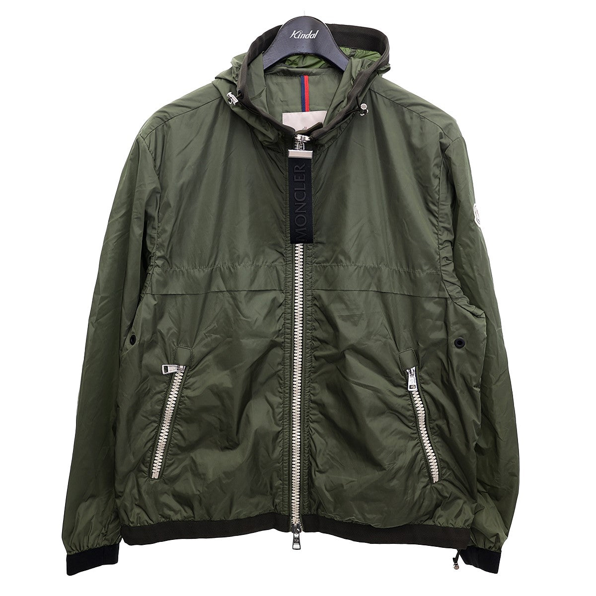 MONCLER(モンクレール) ALSHAT GIUBBOTTOナイロンフーデッドジャケットD10914162485 D10914162485 カーキ  サイズ 2｜【公式】カインドオルオンライン ブランド古着・中古通販【kindal】