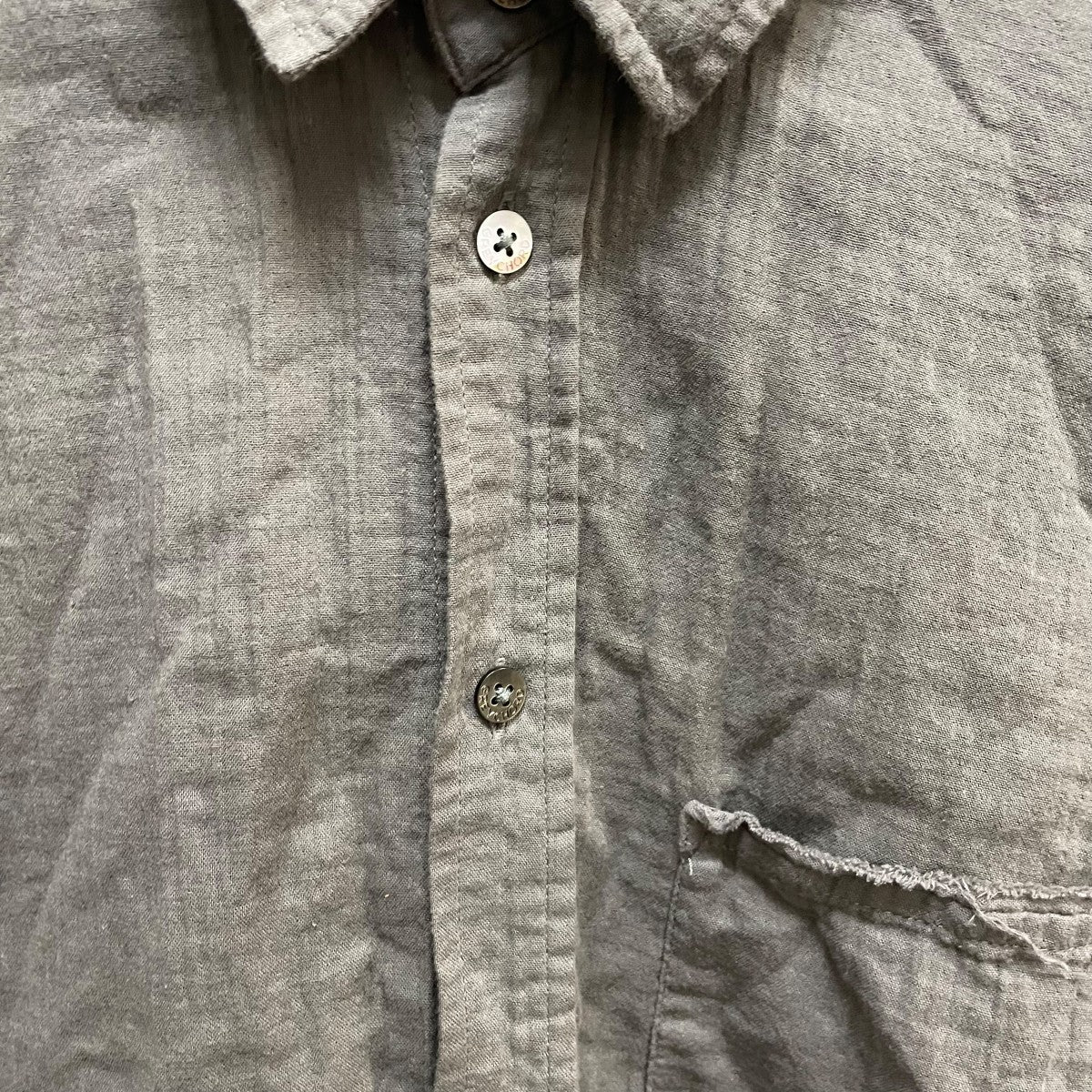GREYCHORD レギュラーカラーシャツ242GCS0106STG SANDY 古着・中古-3枚目のアイテム画像