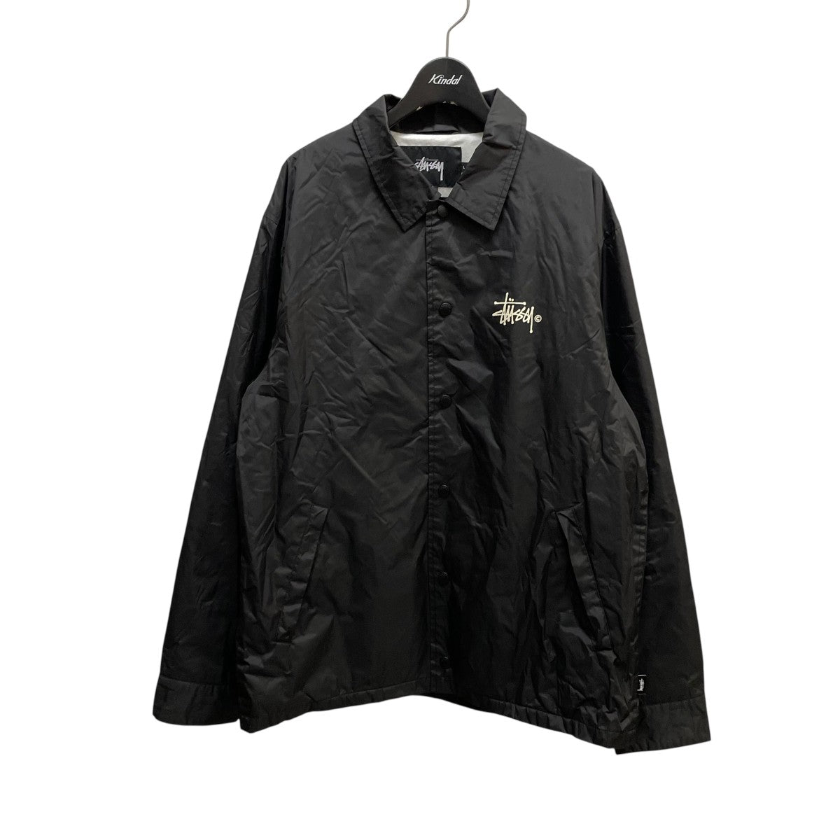 Stussy ブラック　Lサイズジャケット stussy(ステューシー) コーチジャケット ブラック サイズ L